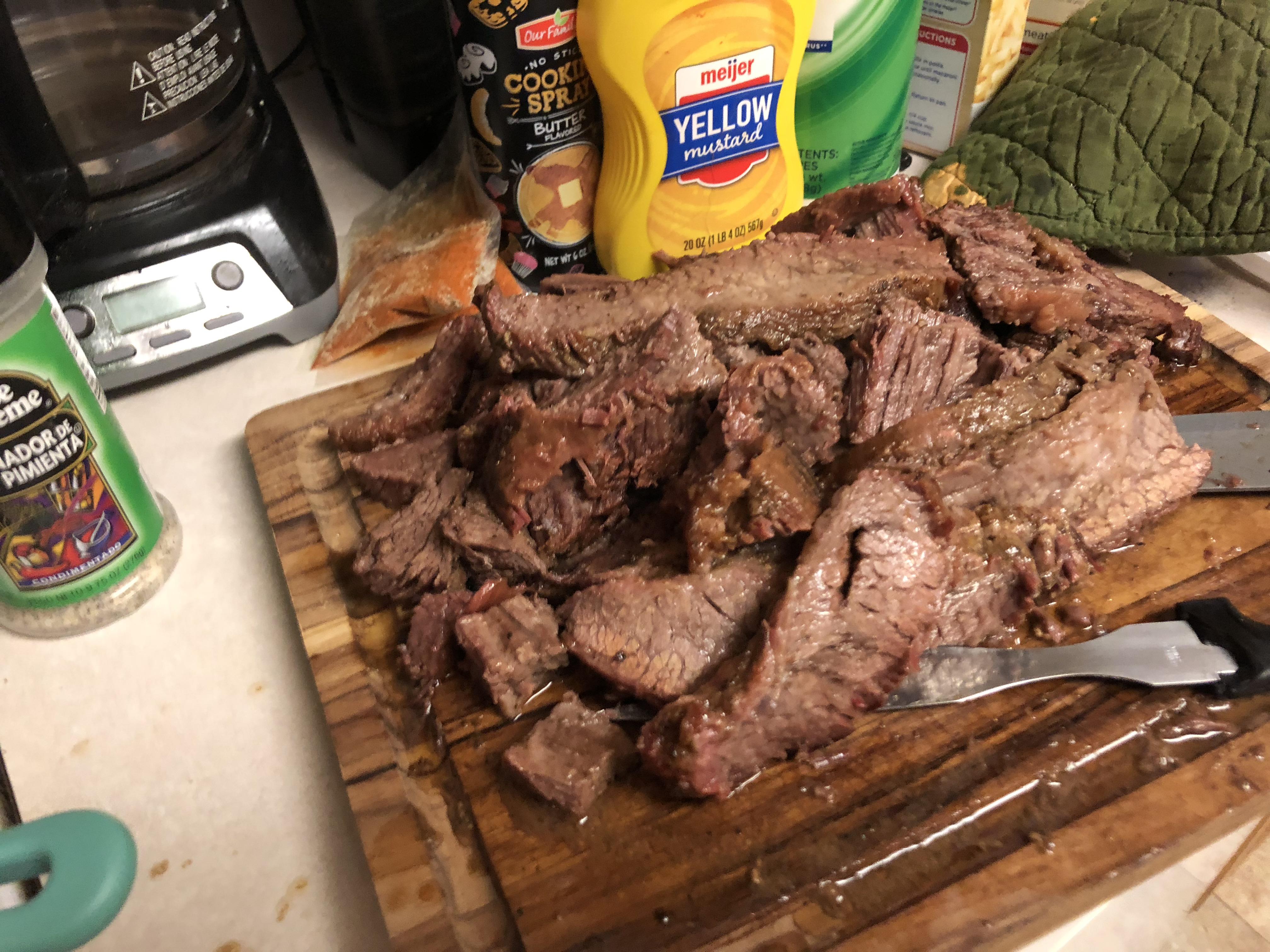 Brisket made for a nice Christmas dinner! r/tonightsdinner
