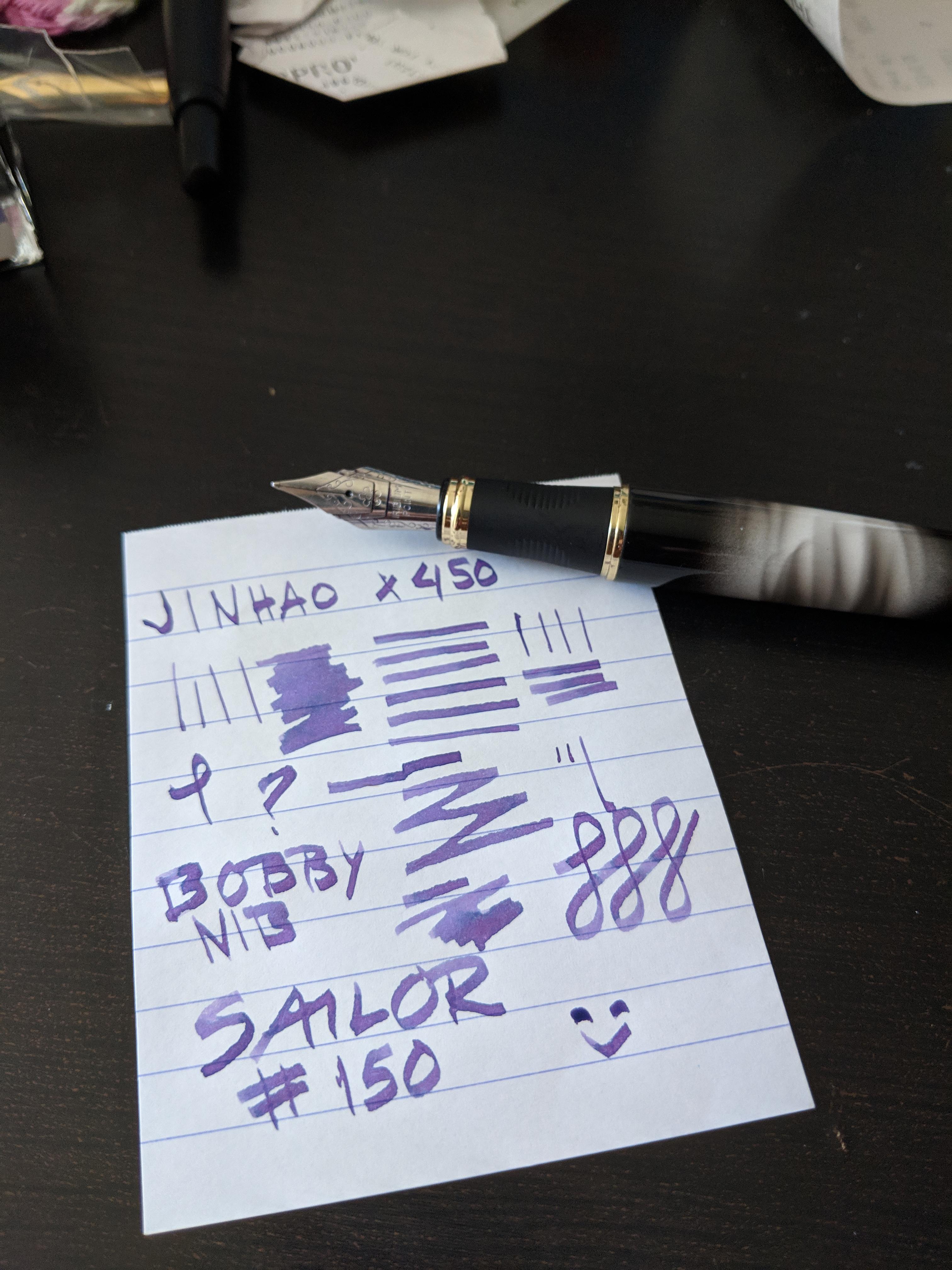 Jinhao x450 with a stacked nib! r/fountainpens