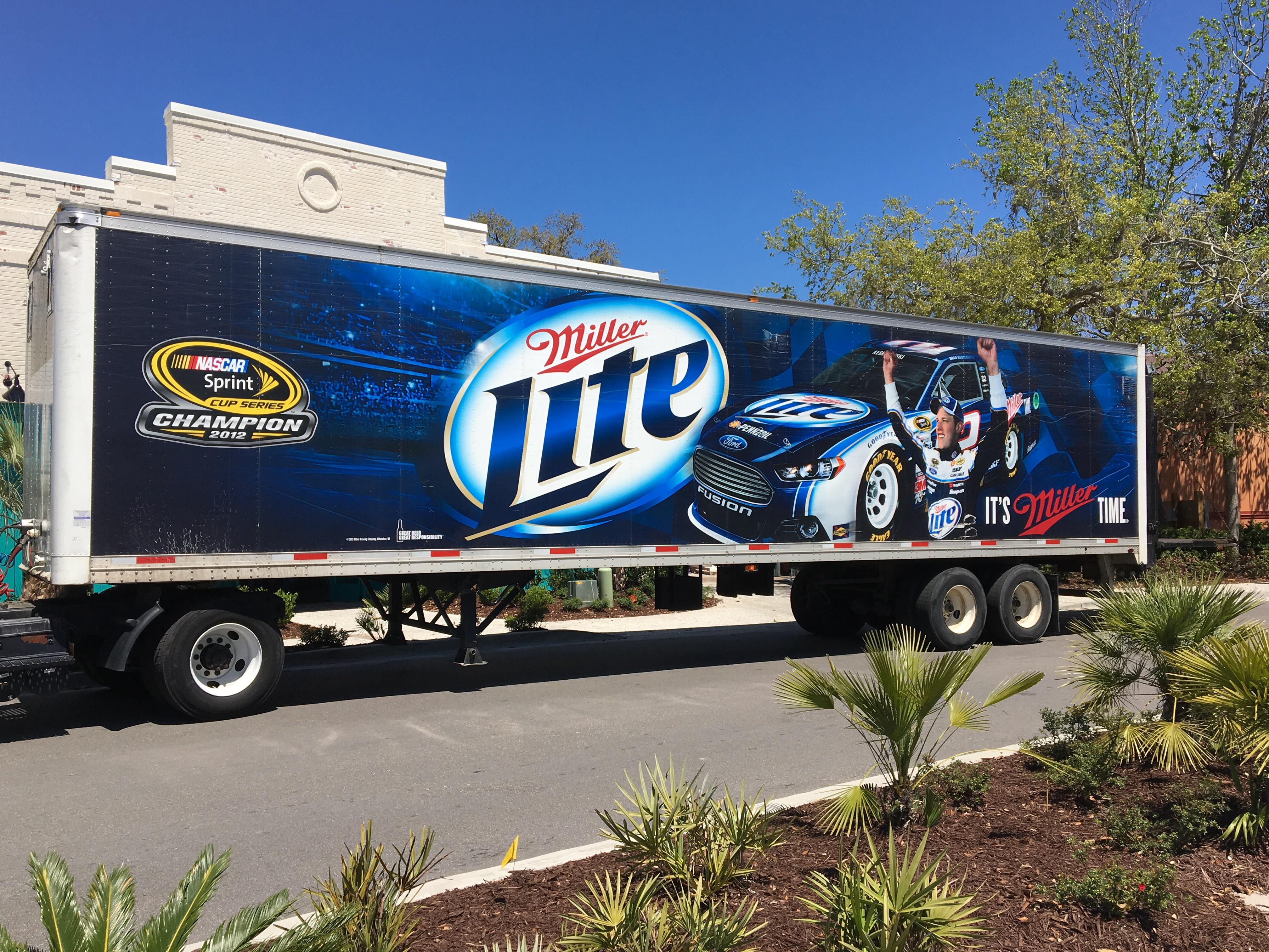 Saw this on a beer truck in Myrtle Beach South Carolina NASCAR
