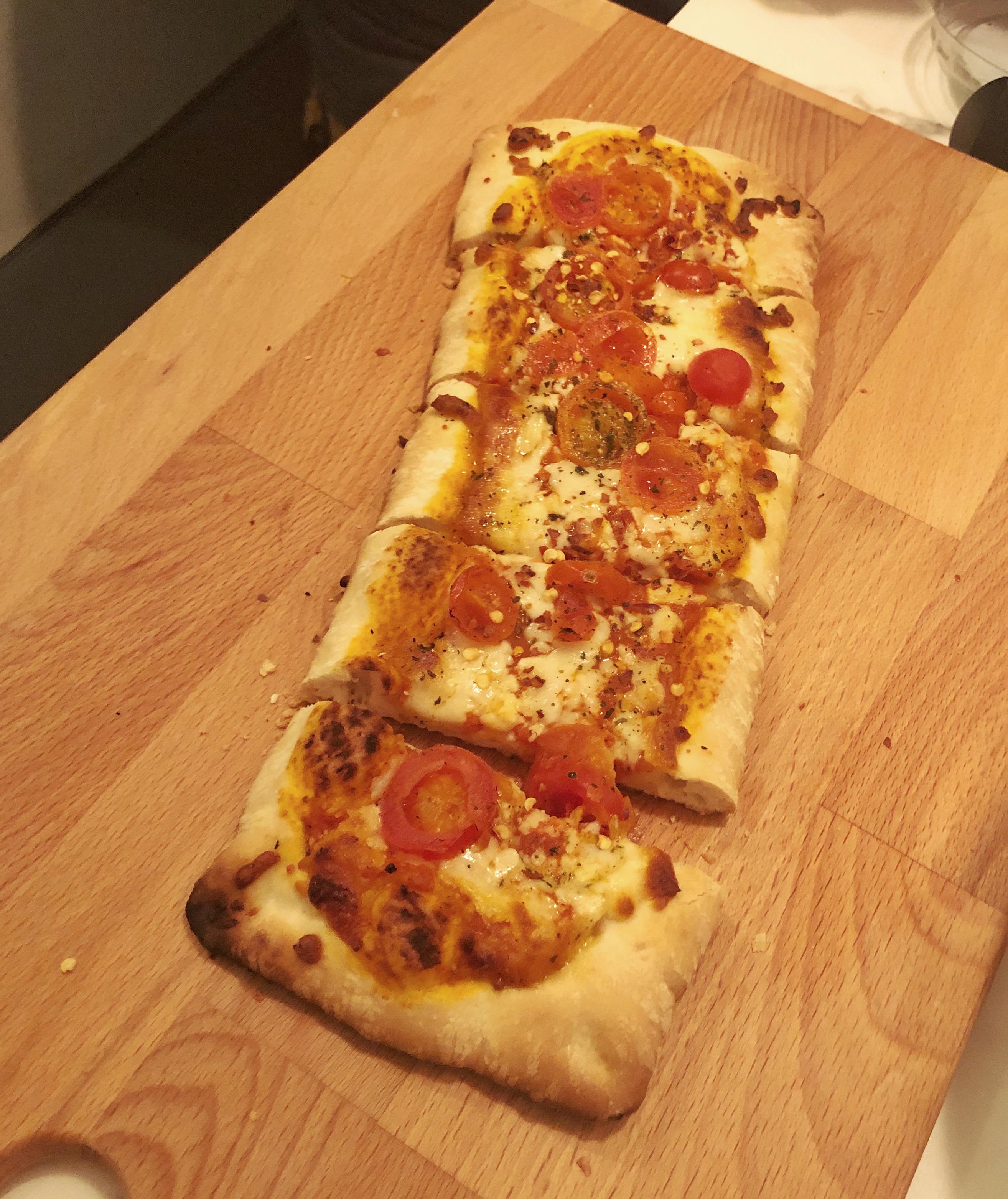 I have tried ALL the TJ’s frozen pizzas/flat breads and I think their