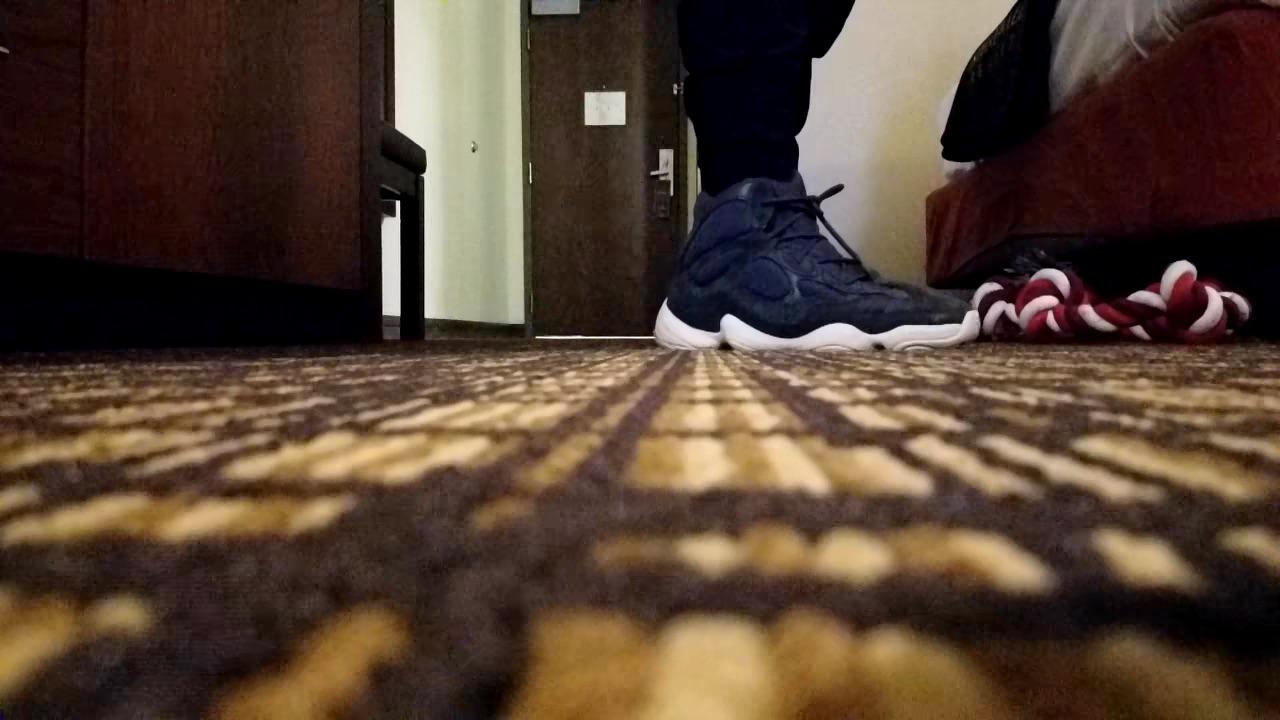Testing out the drone got the Yeezy Slate 500s + dog toy shot r