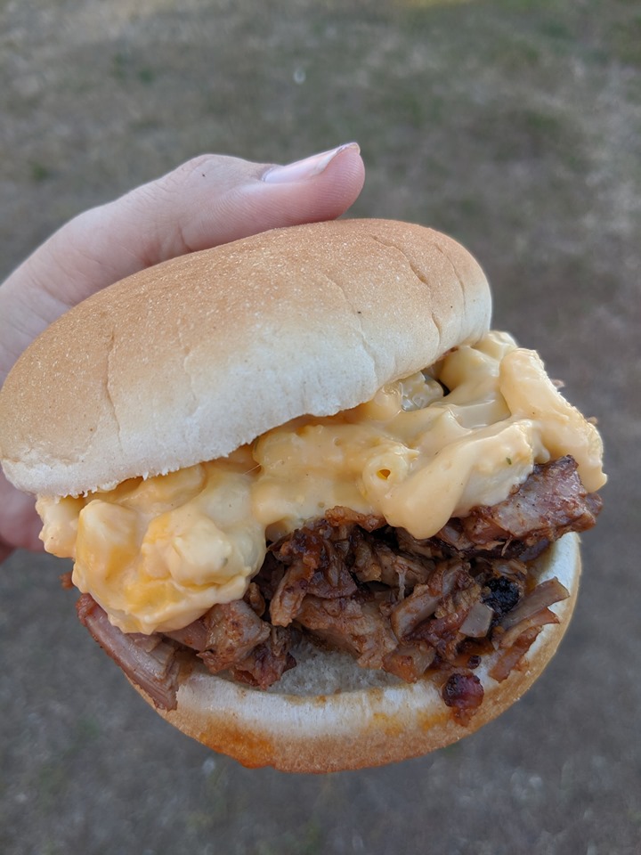 [I Ate] Mac and cheese pulled pork sandwich u/gryffindork221