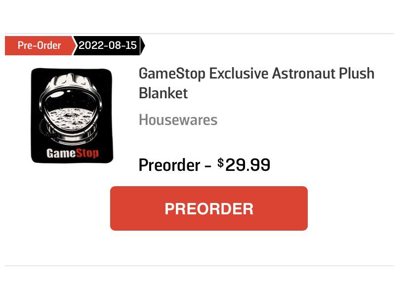 GameStop Canada 👨‍🚀🚀 Blanket Superstonk