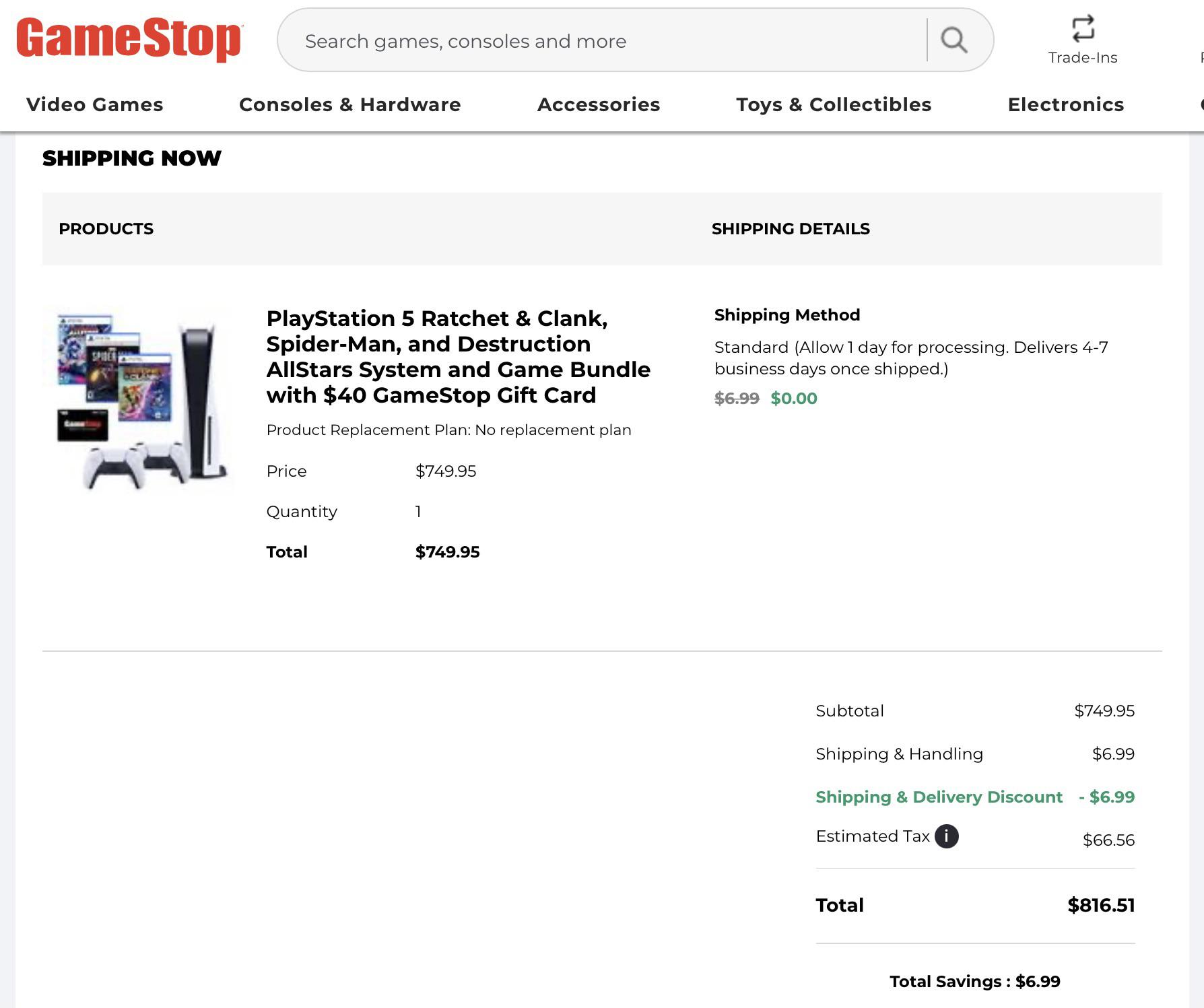 PS5 Bundle available on Gamestop! Keep refreshing, as supplies are not