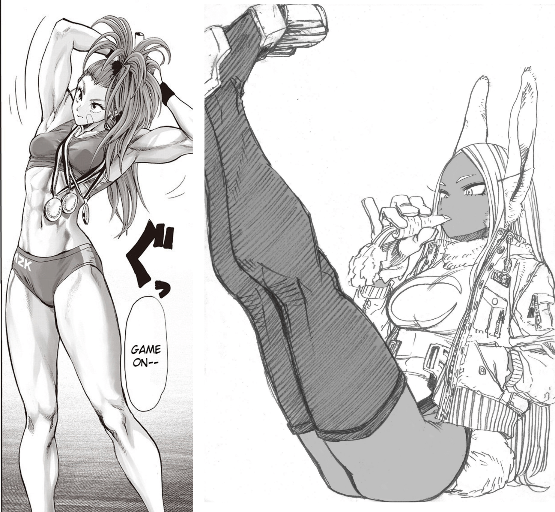 [DISC] Waifu battle Captain Mizuki [One Punch Man] vs Mirko [Boku No