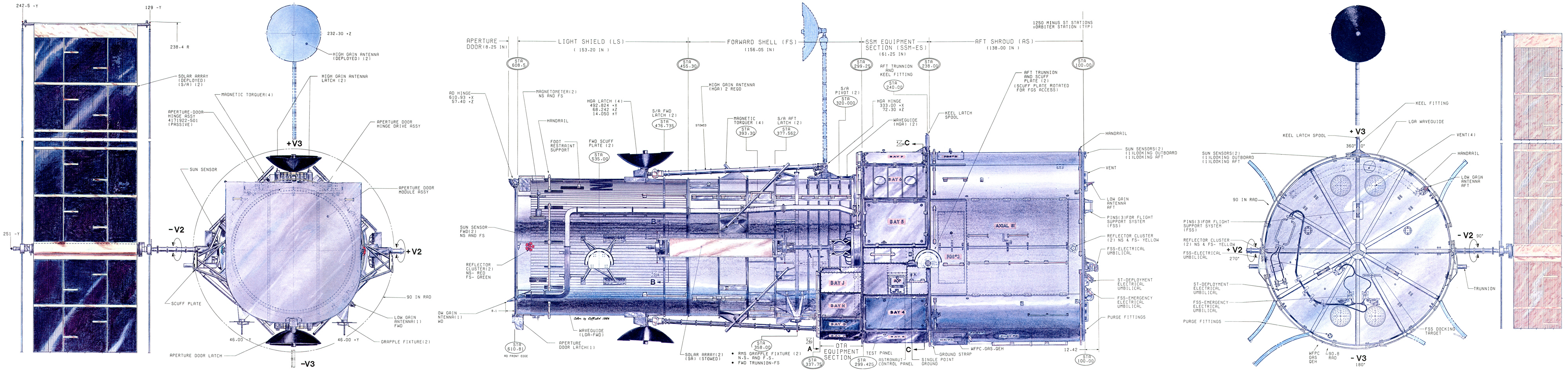Hubble Space Telescope blueprint r/Astronomy