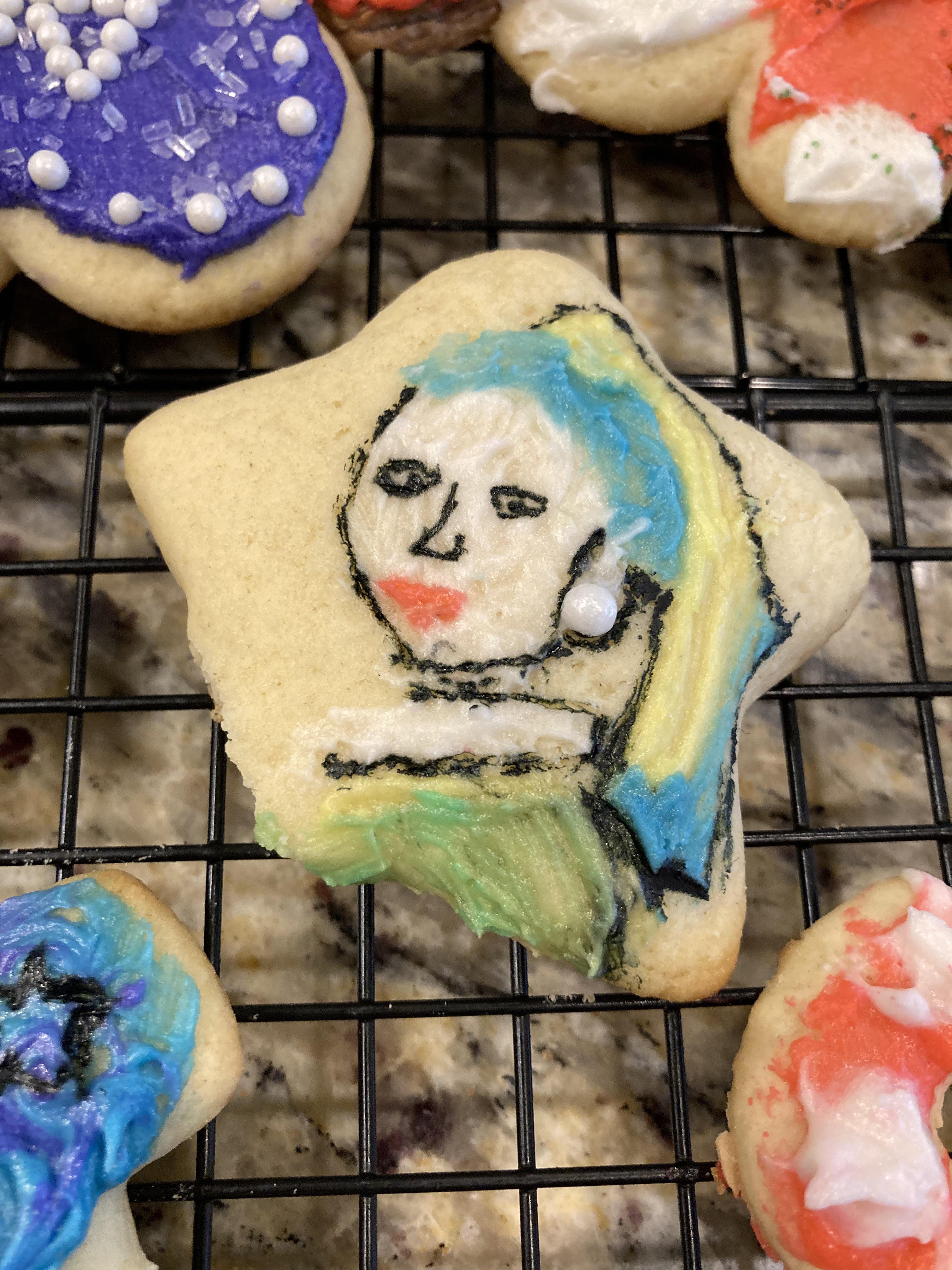 I made an attempt at this years Christmas cookie decorating contest