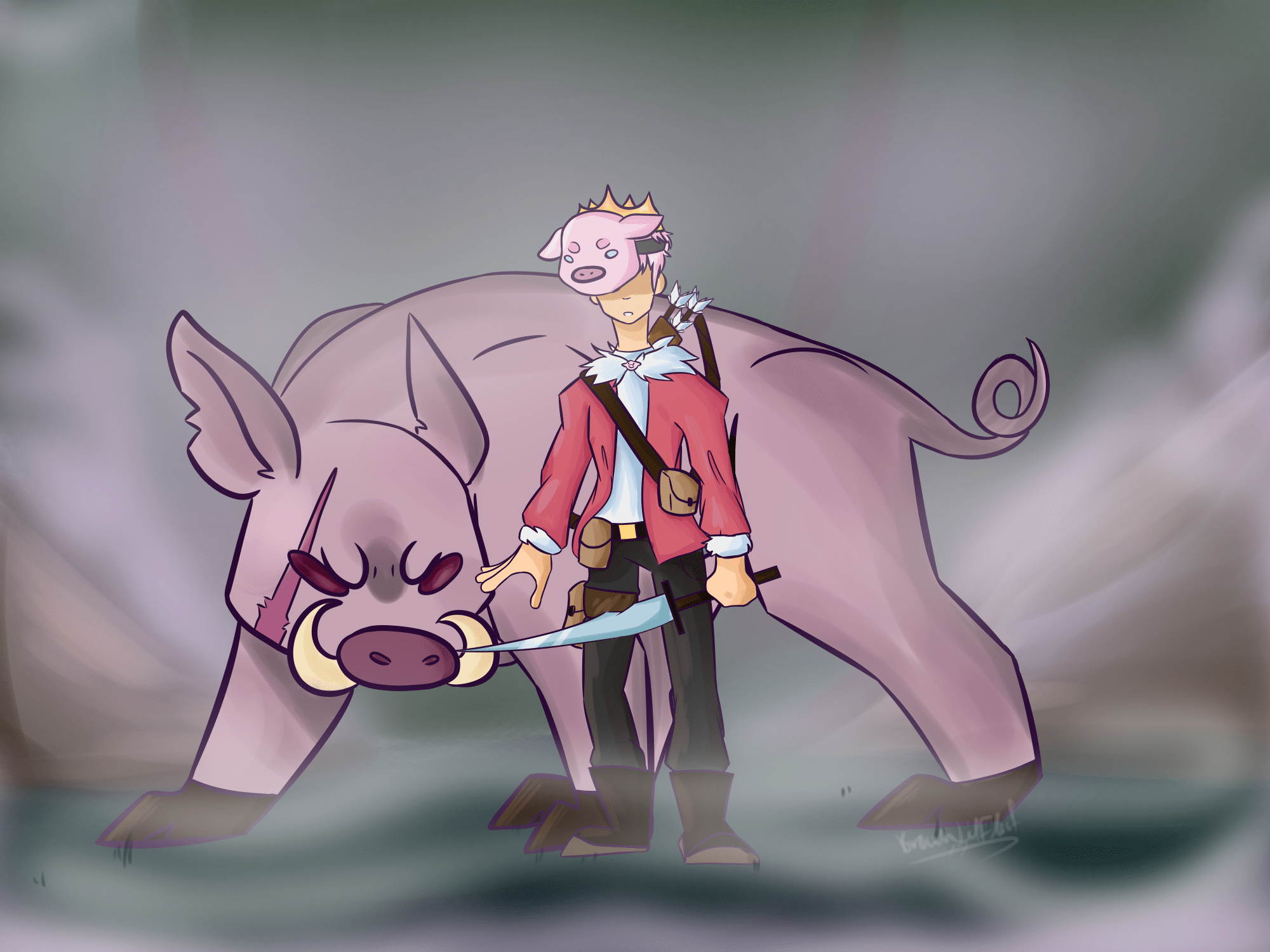 Technoblade Fanart Human . overview for Technothereddit