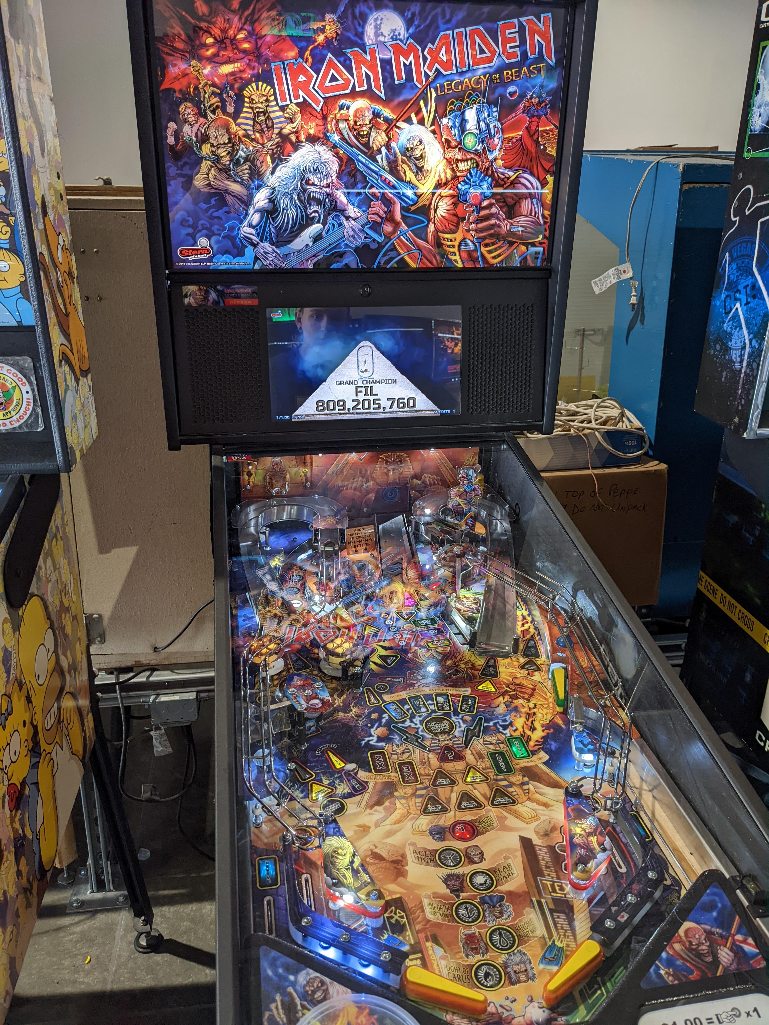 Pinball museum Las Vegas ironmaiden