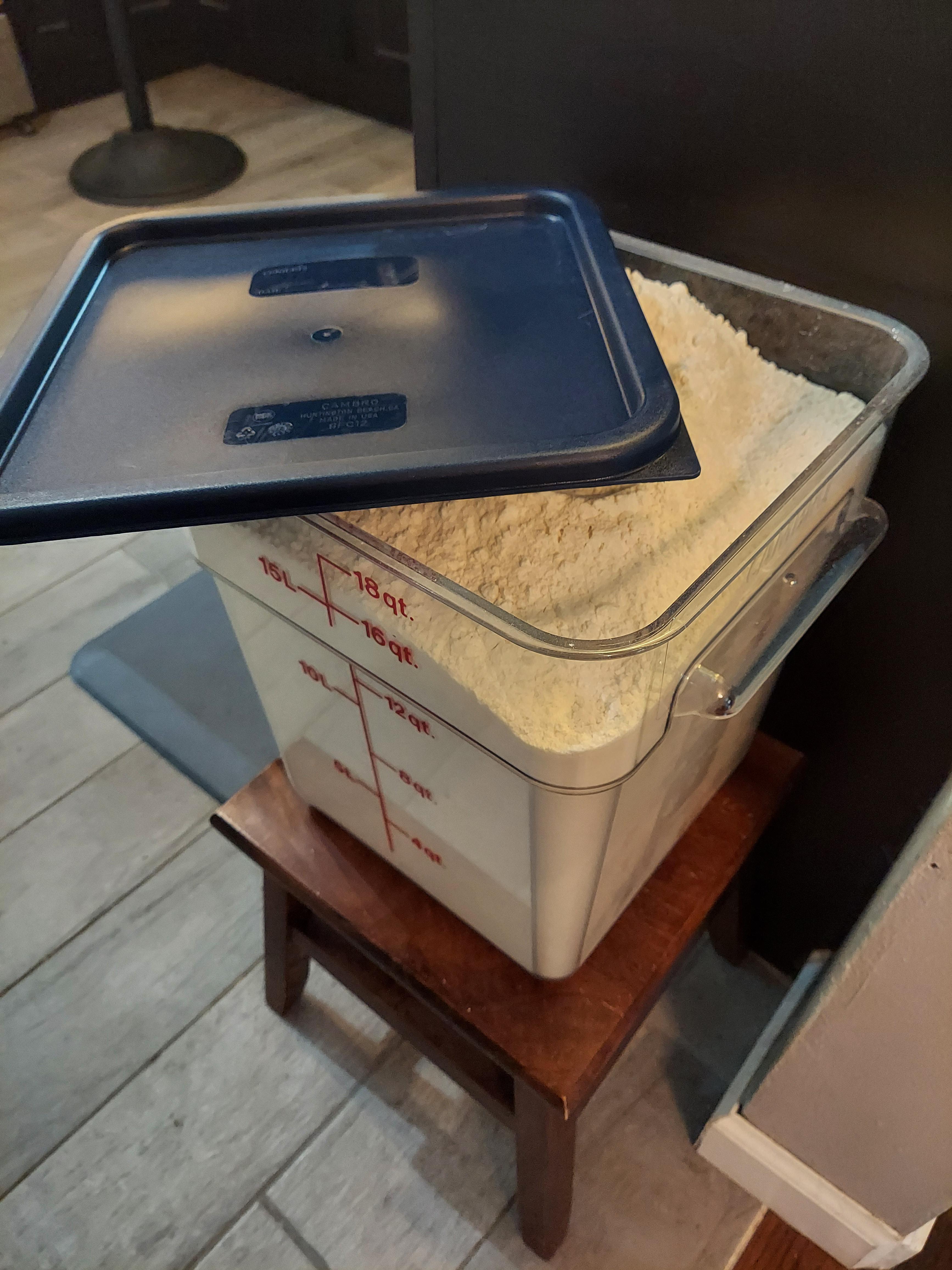How to store 25 lb of high protein flour r/Breadit