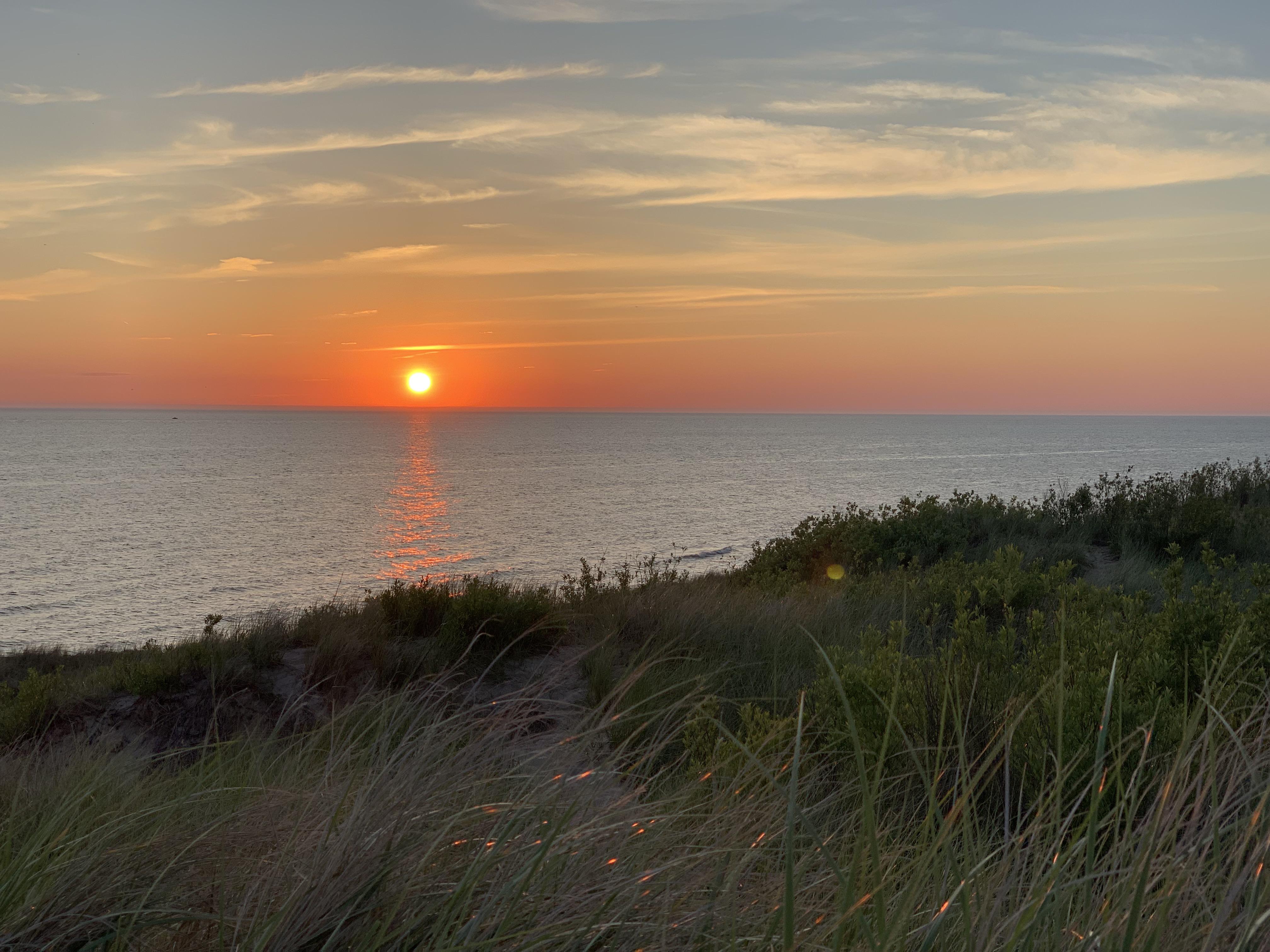 Lake Michigan Sunset From Ludington, Michigan [OC] [4032 x 3024] r