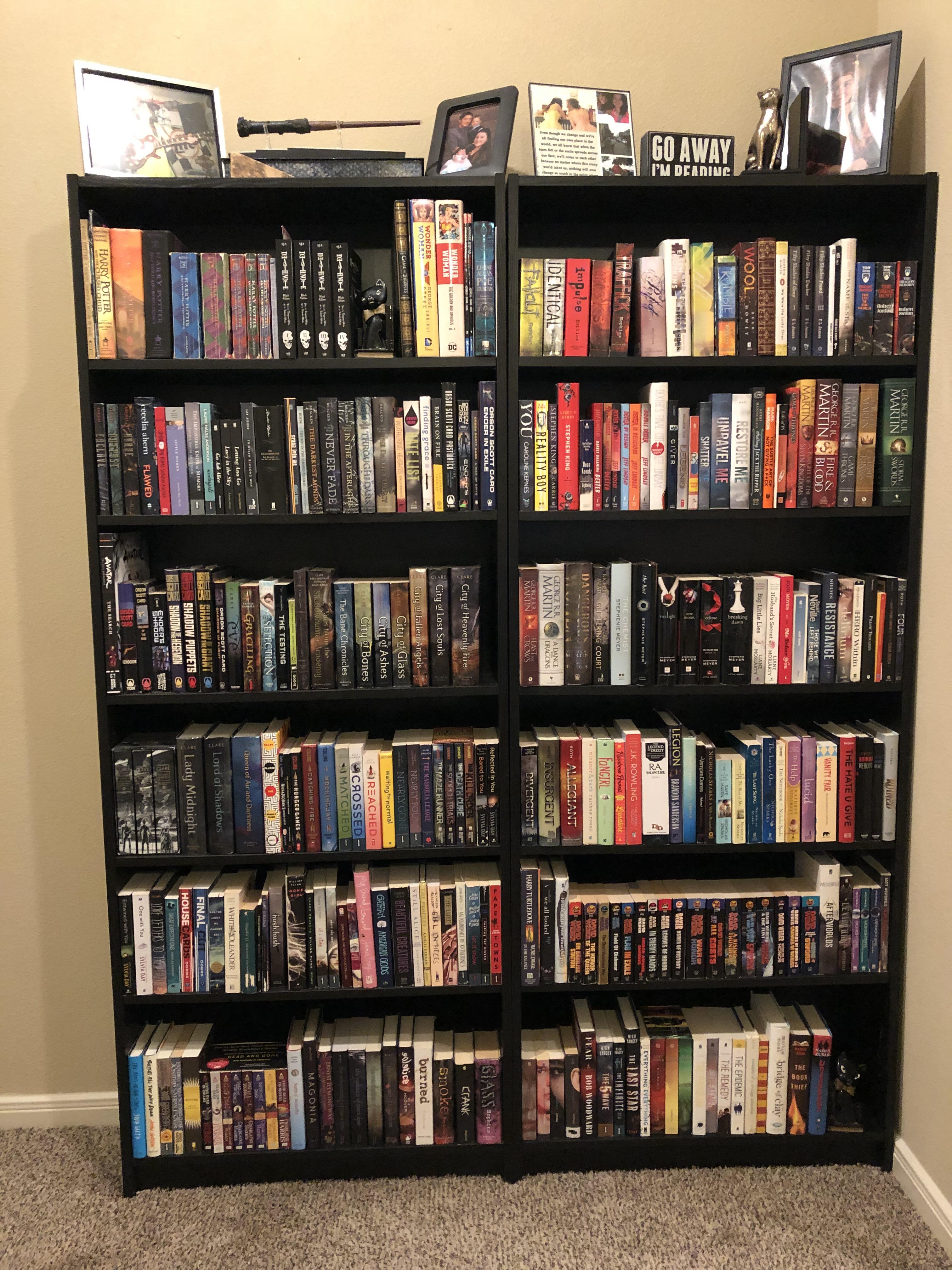 Time for a new bookshelf! Luckily a red bookshelf will fit perfectly on