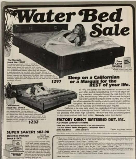 Waterbeds (80's) r/Neat_Nostalgia