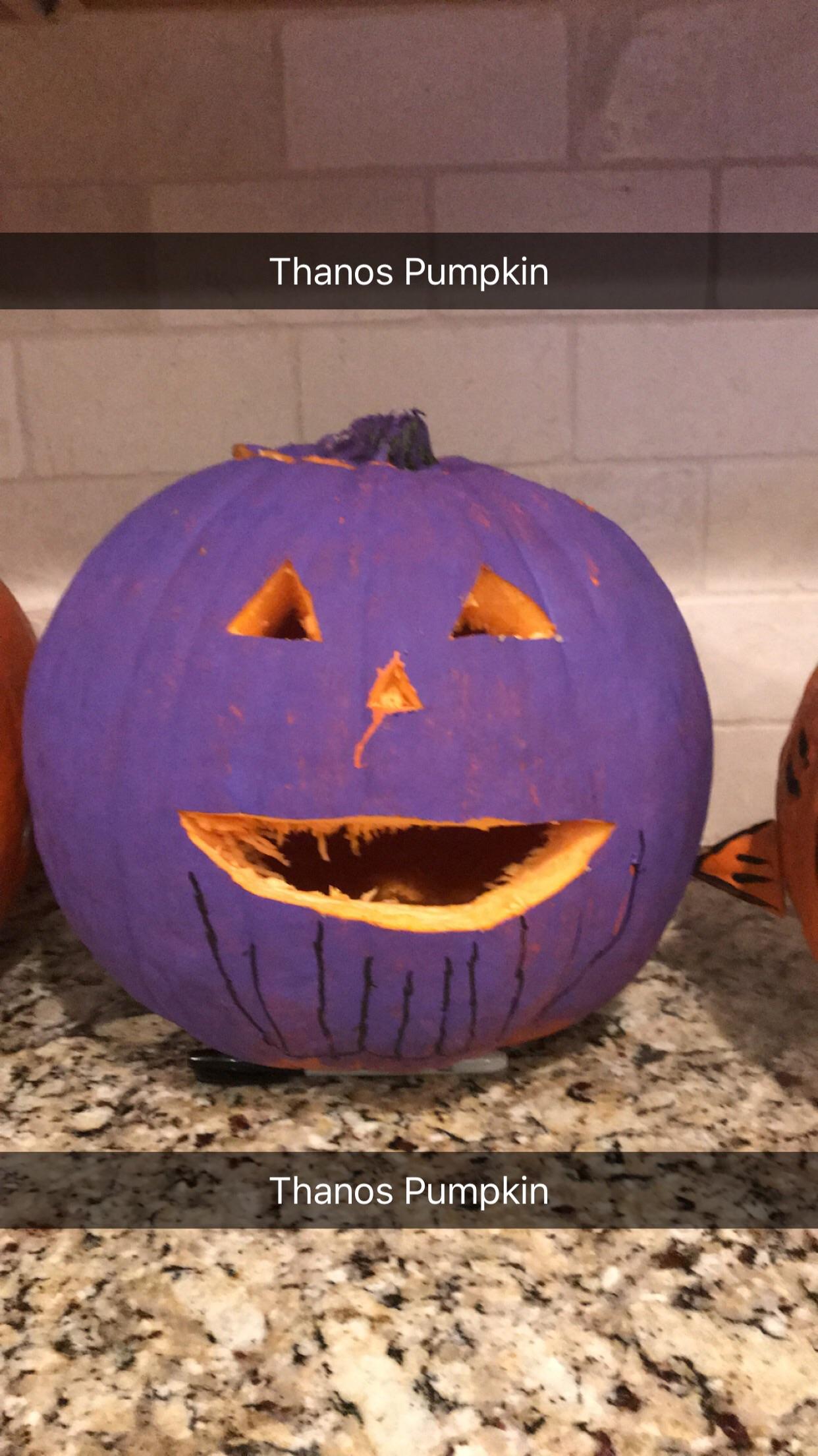 Thanos Pumpkin ThanosCar