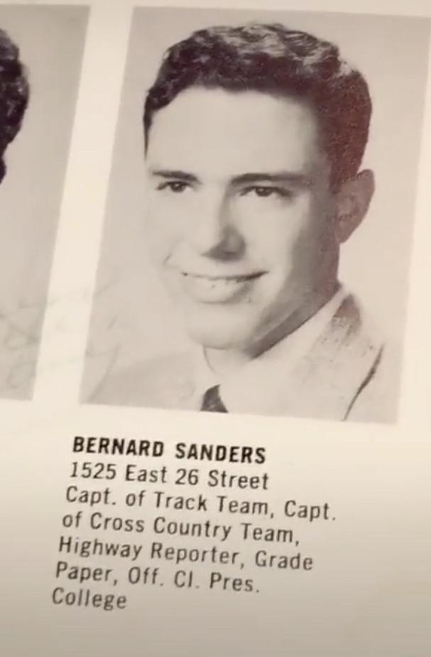 bernie’s high school yearbook photo r/SandersForPresident