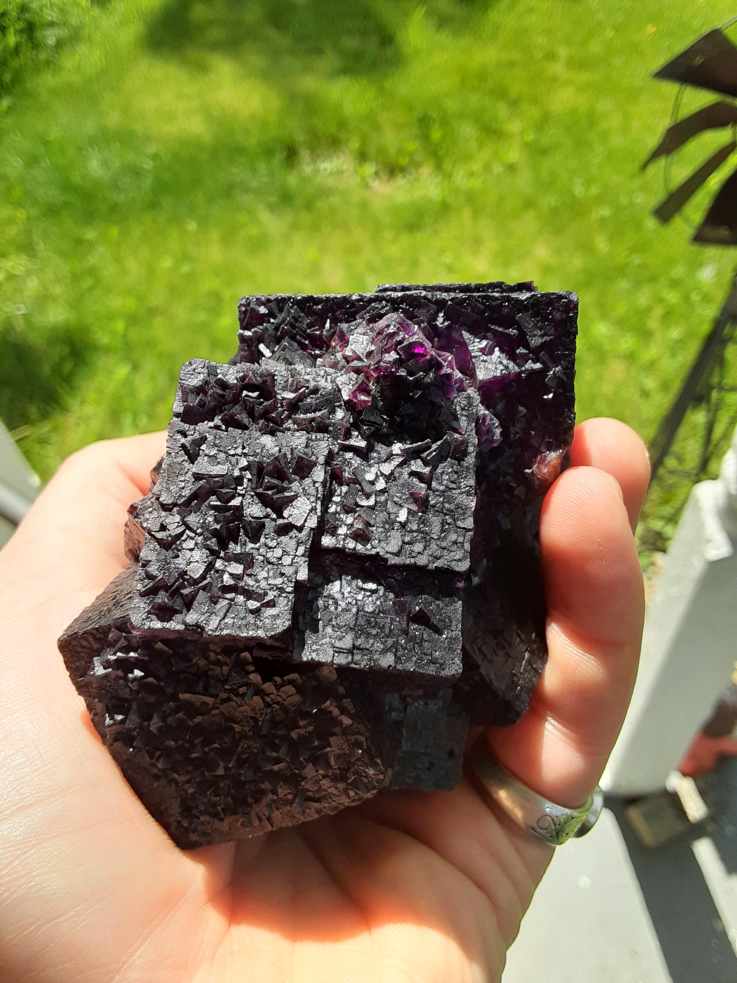 Before and after shot of tumbled rocks found in New Mexico. rockhounds