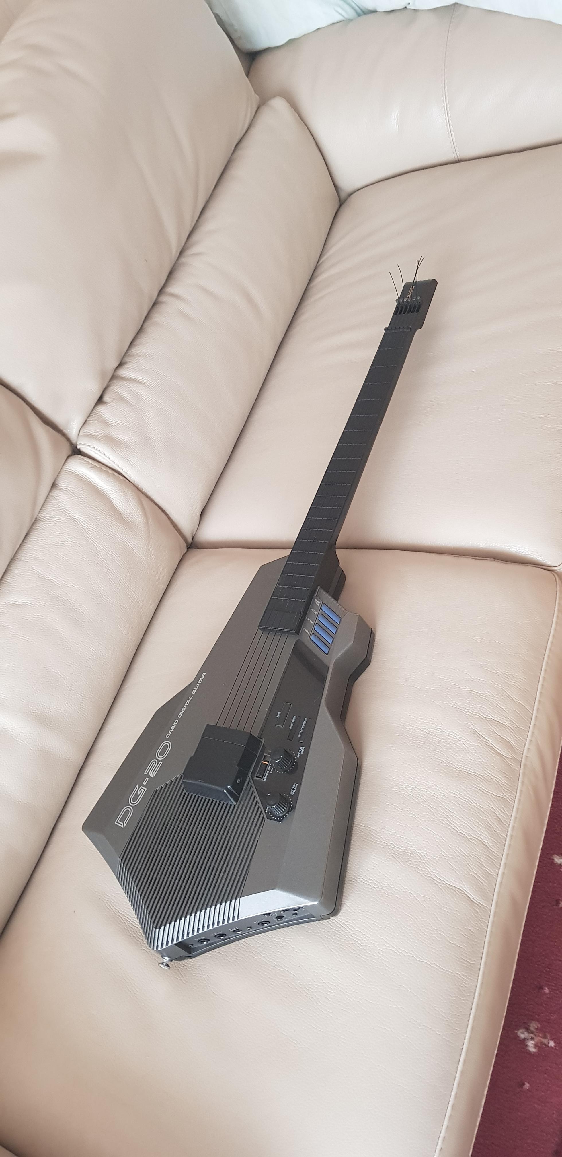 Finally got the guitar I've always wanted. 1987 Casio DG20 synth