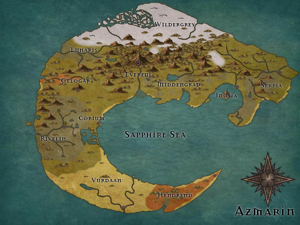 Map Of The Creator Map of Azmarin Womb of the Creator worldbuilding