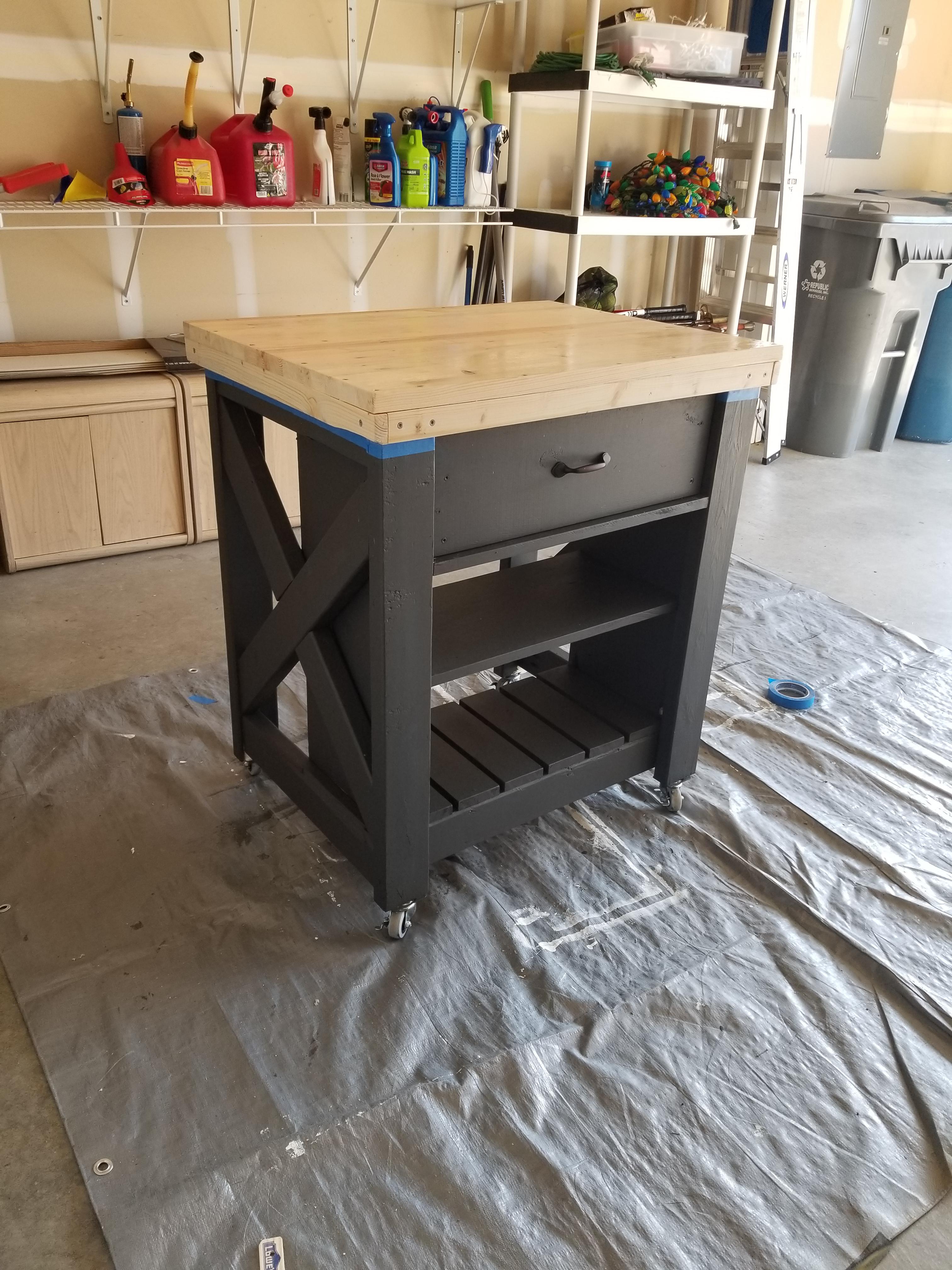 Wrapping up this kitchen island for my wife. r/woodworking