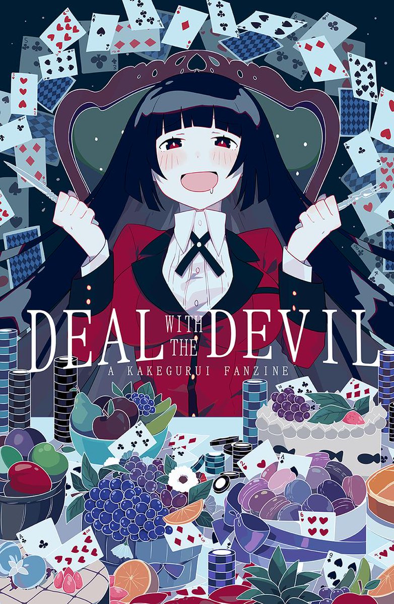 Our Kakegurui zine, Deal with the Devil, is open for preorders! (cover