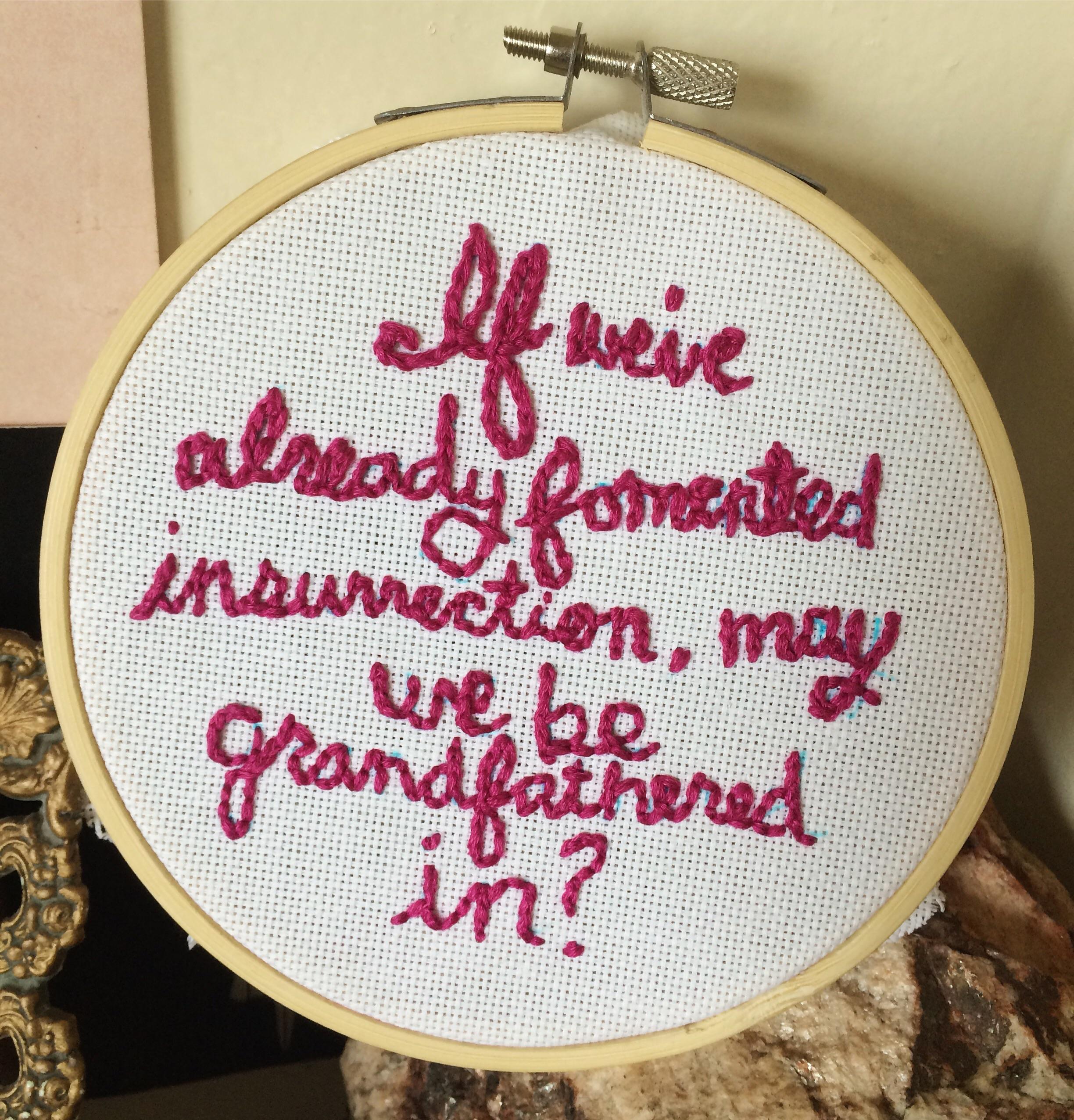 Part 2 in my Office embroidery venture r/DunderMifflin