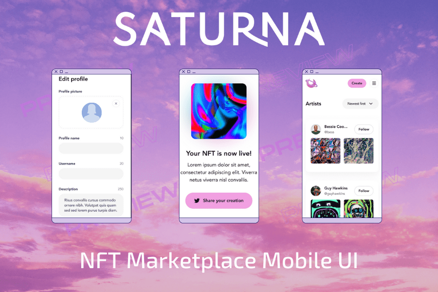 Take a peak at Saturna's NFT mobile UI! r/SaturnaToken