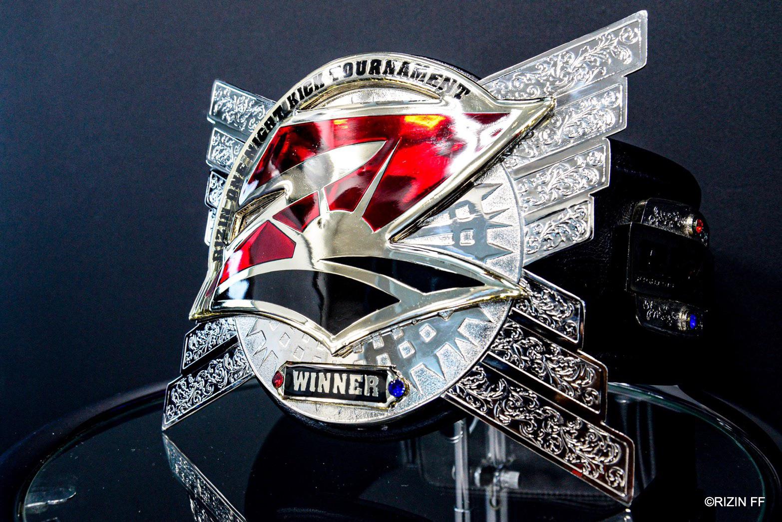 RIZIN Kickboxing tournament Champion belt installed!! r/MMA