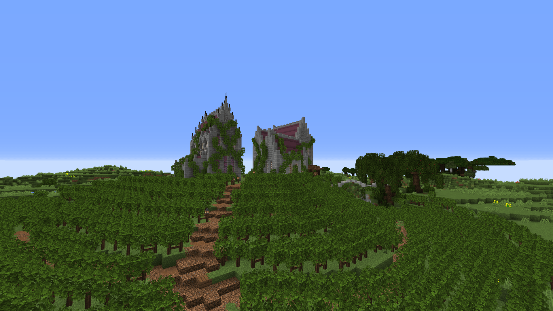 A Vineyard I made, what do you think? r/Minecraft