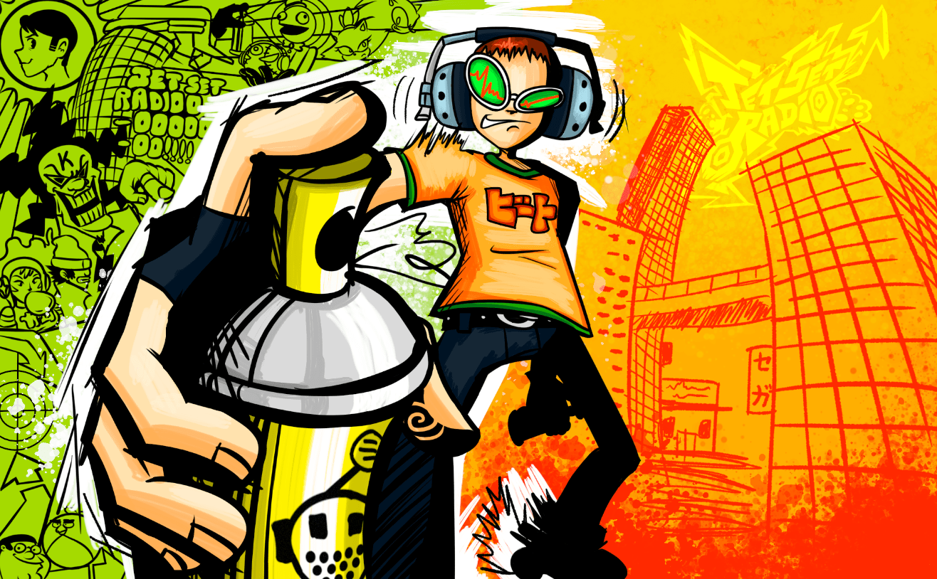 JET SET RADIOOOOO!!!!! fanart r/JetSetRadio