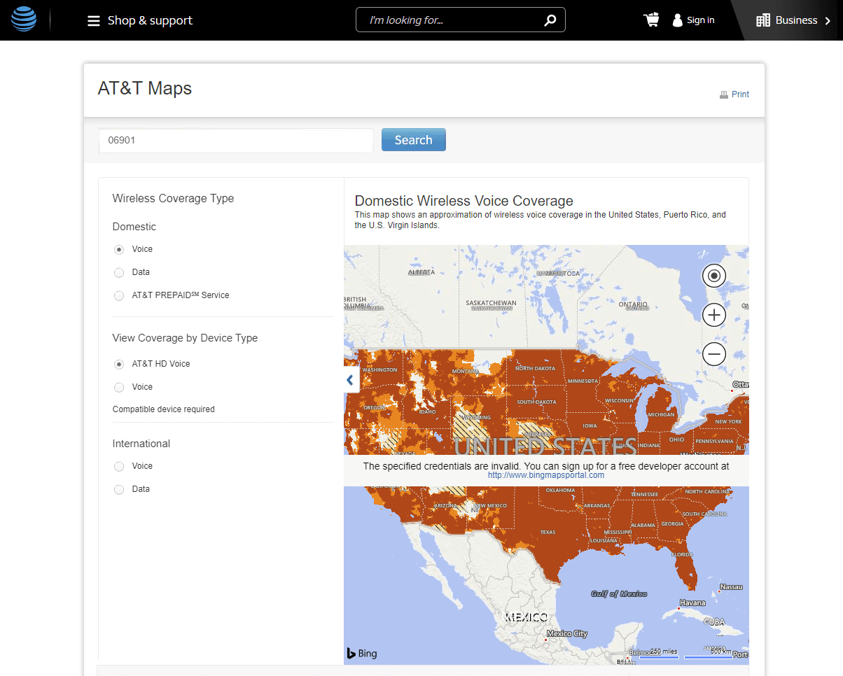 Good job on that Coverage Map, AT&T! ATT