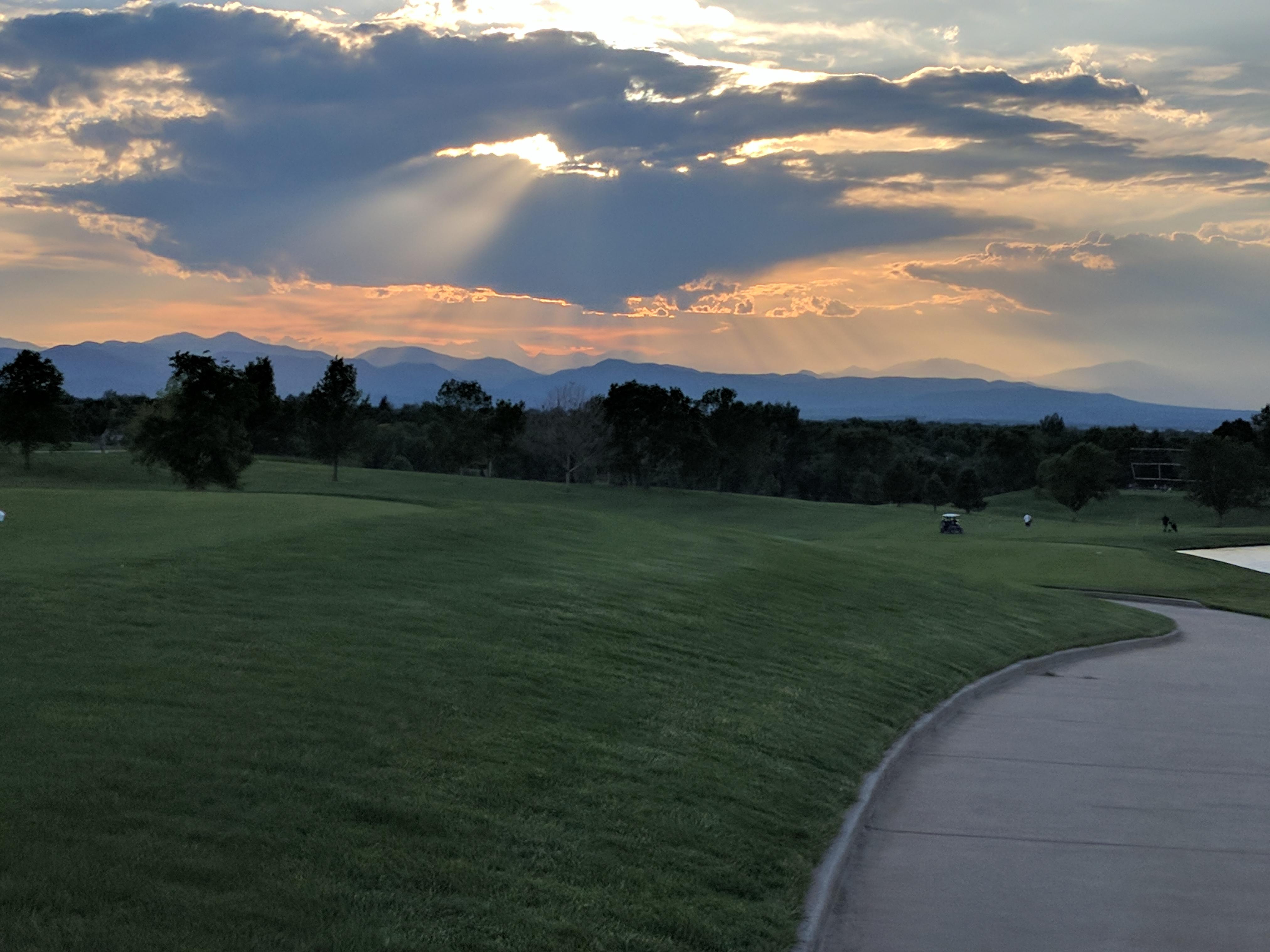Beautiful view from the golf course. Denver, CO. r/pics