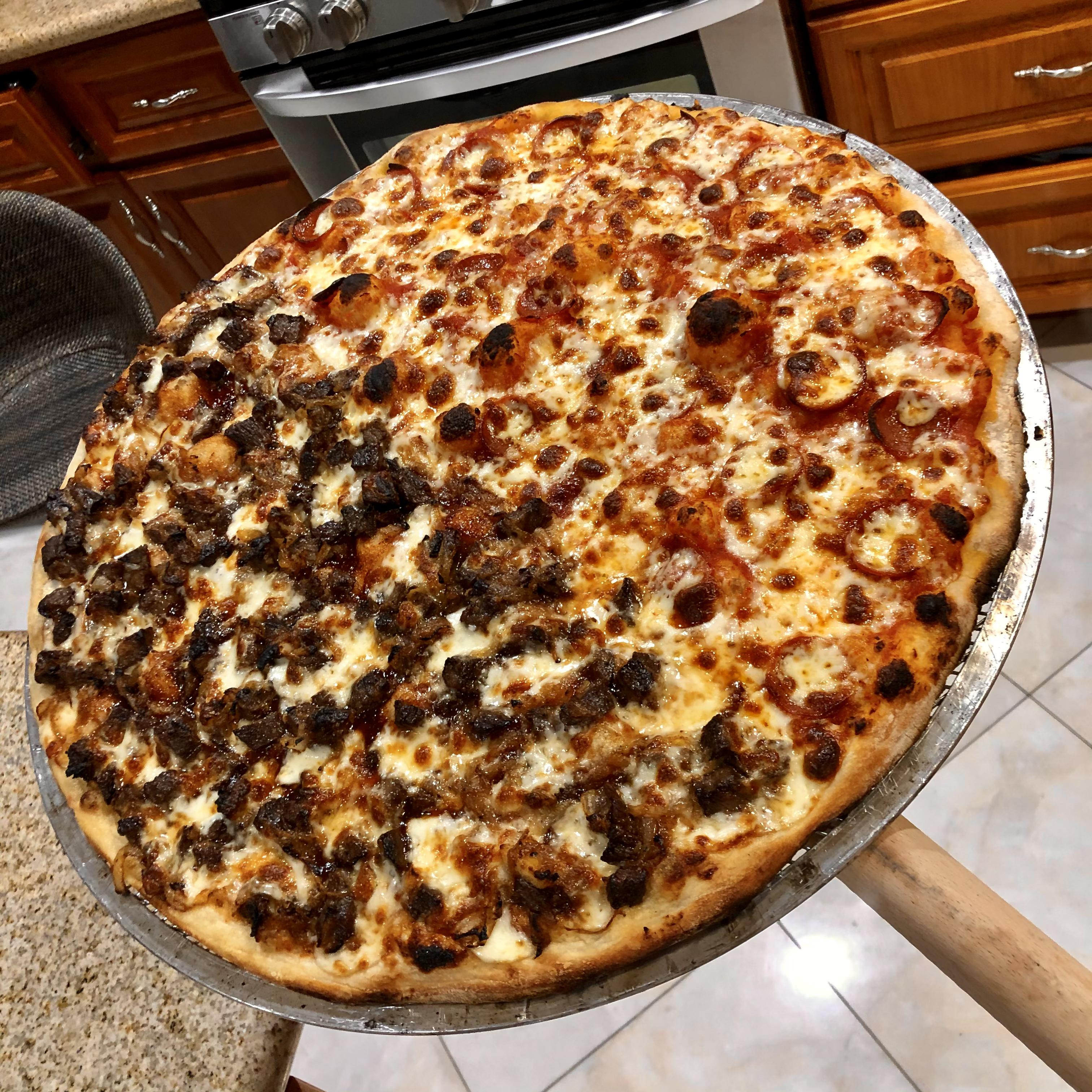 Chipotle BBQ Steak /Cheesy Pepperoni r/Pizza
