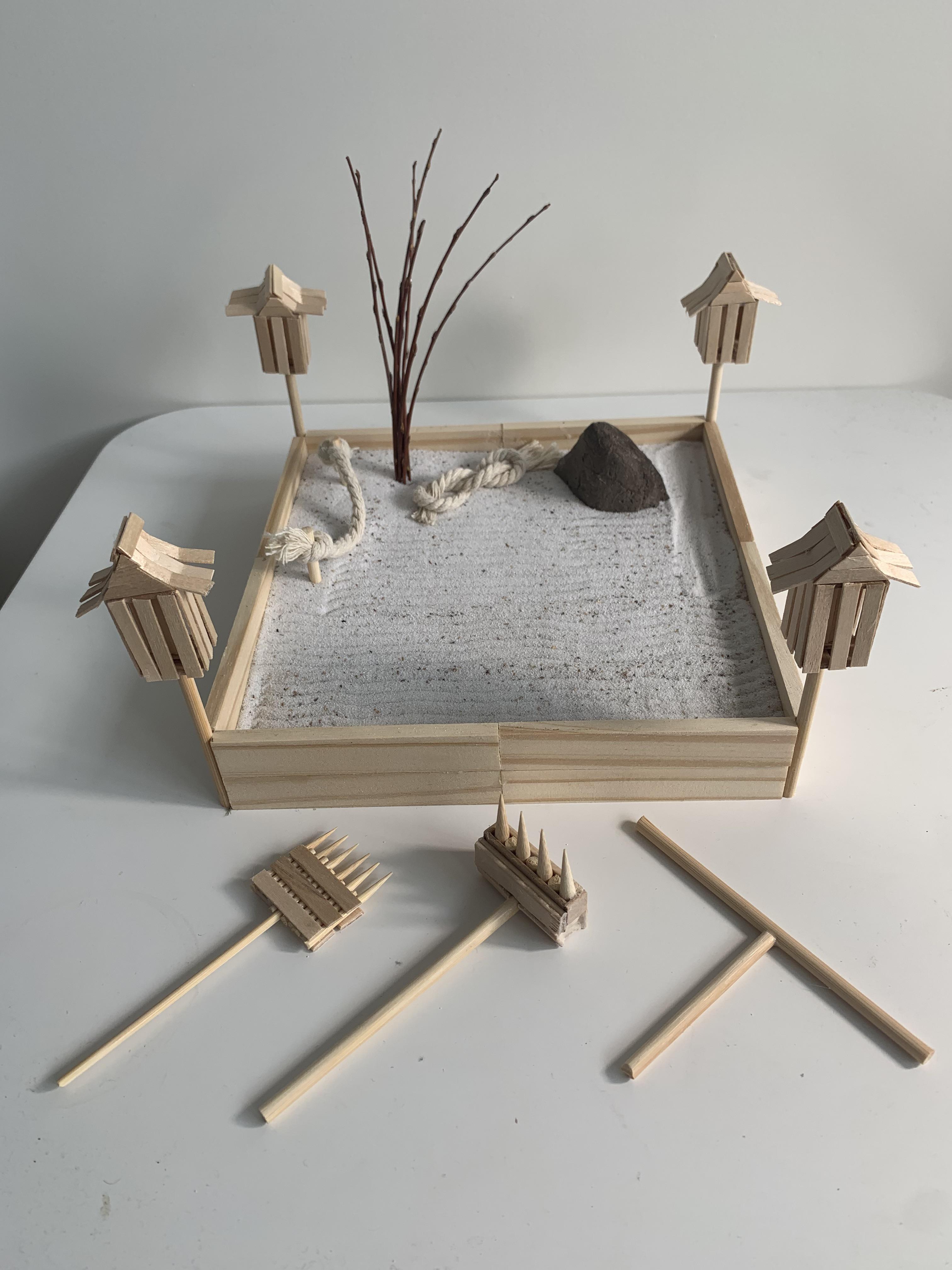 I made a miniature Zen Garden for my girlfriends birthday r/zenbuddhism