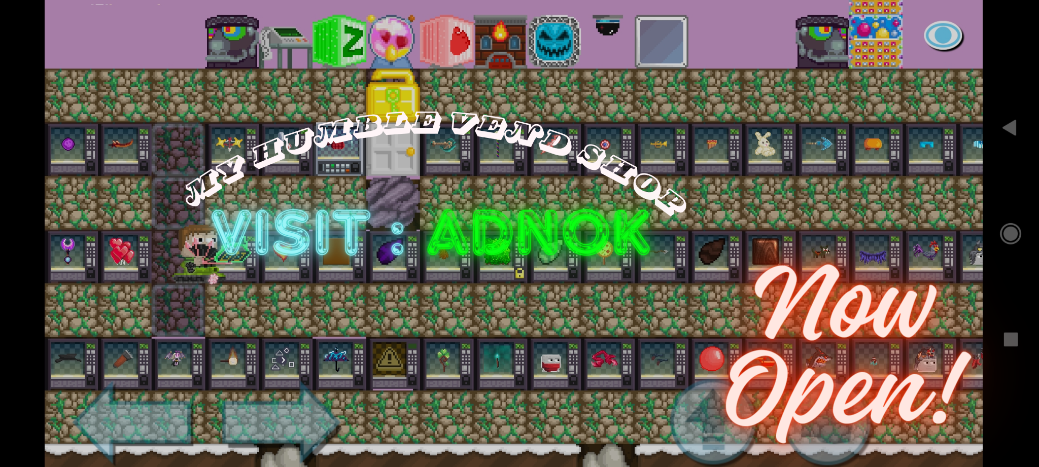 My random items ( mostly hand items ) Vend shop! Pay me a visit, i