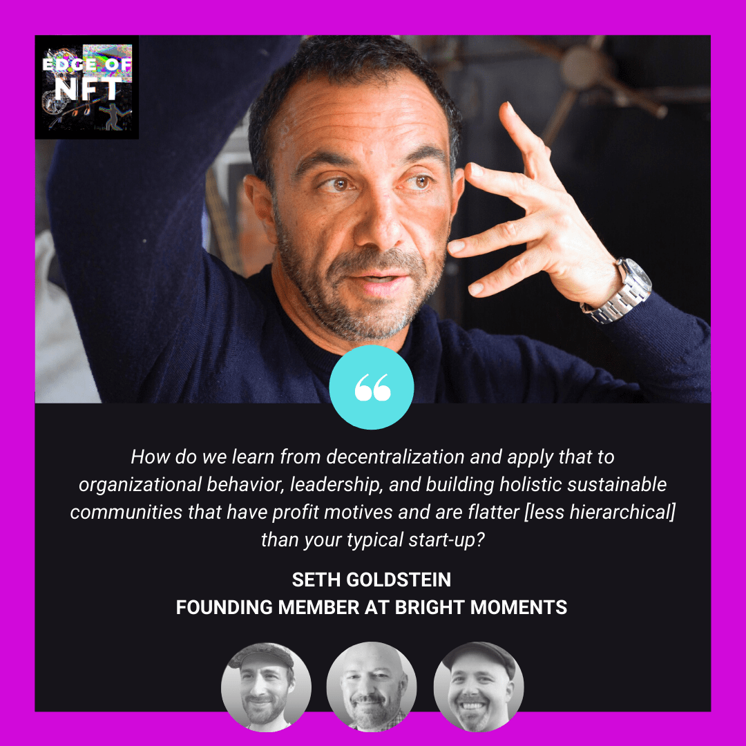 Seth Goldstein founder of Bright Moments Gallery posed a question in