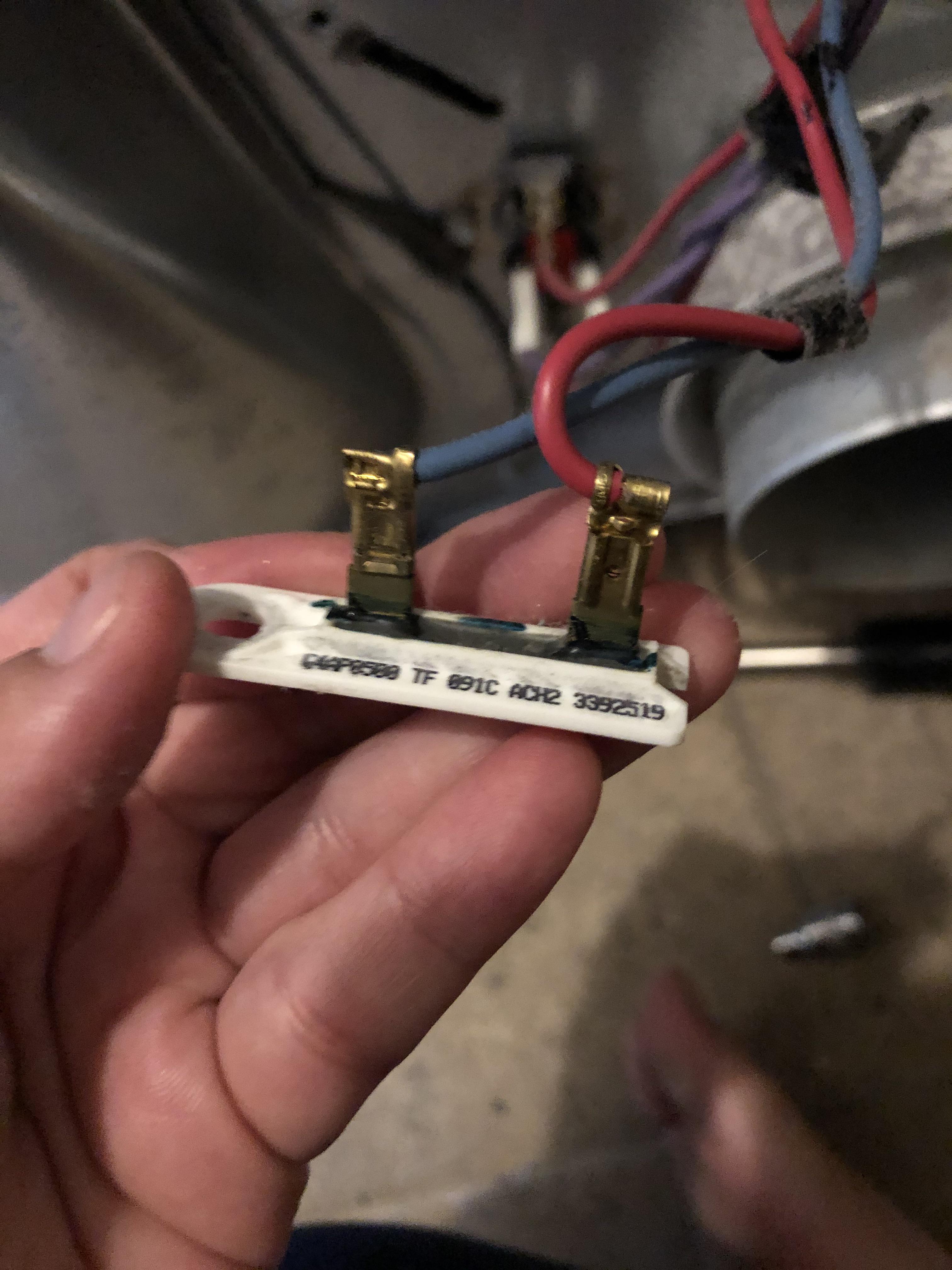 DIY dryer repair with an 11 thermal fuse. r/Anticonsumption