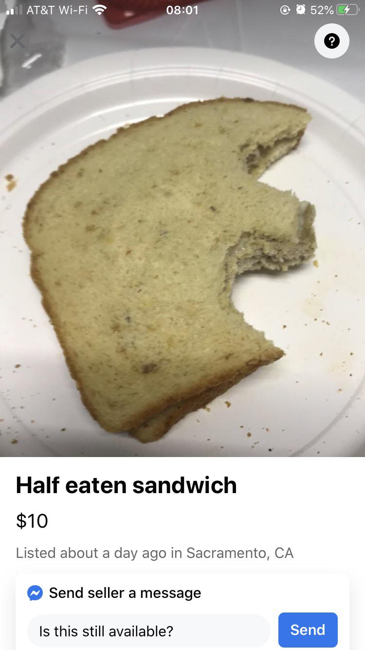 Saw this on Facebook Marketplace. r/Sacramento