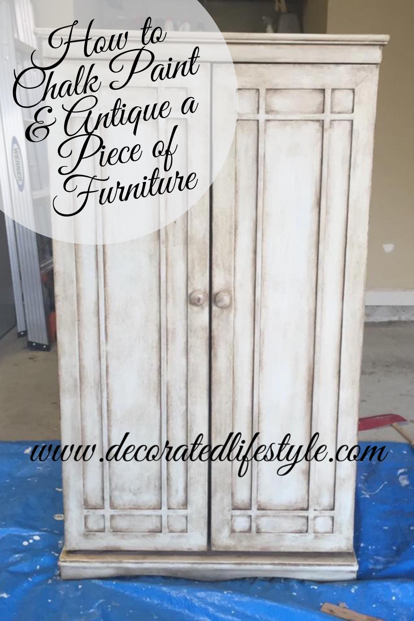 How to Chalk Paint & Antique a Piece of Furniture! Tips & Tricks! https