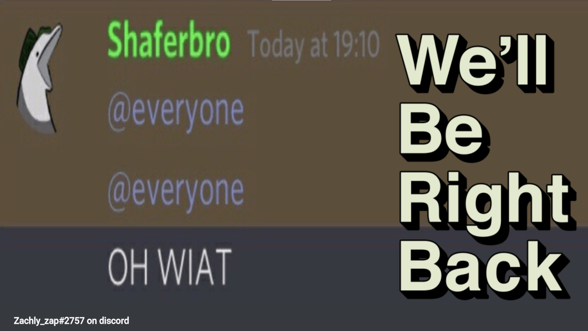 The Man behind the Fuck up (this became a meme in the fish tank discord