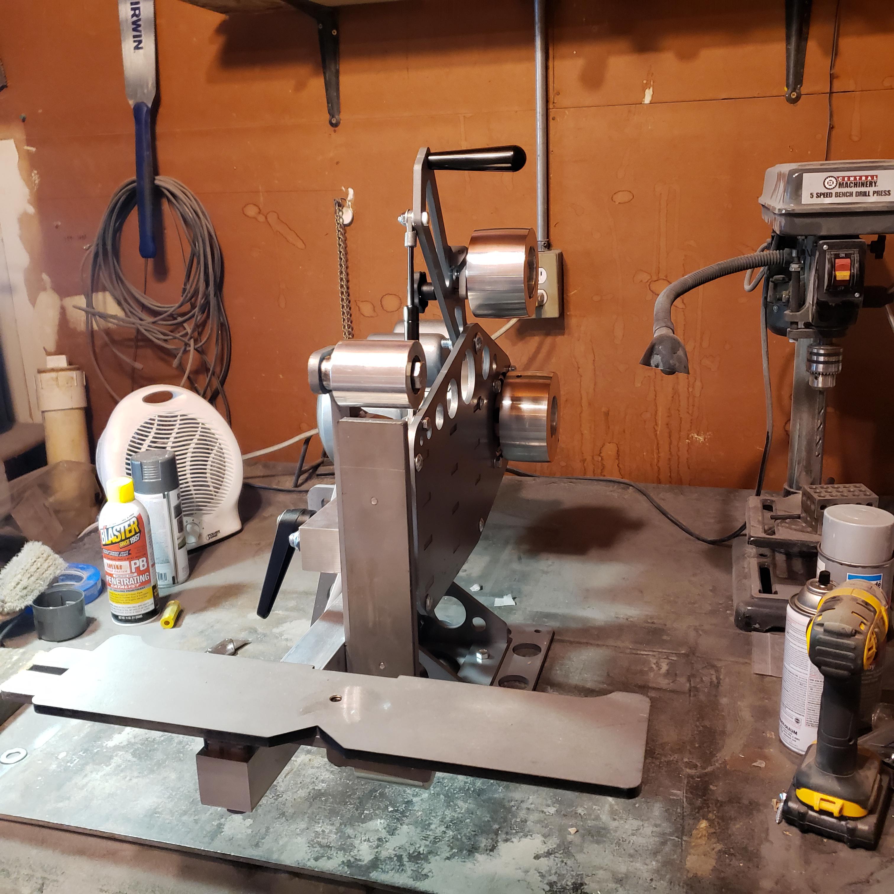 Almost finished with my Brodbeck ironworks 2x72 grinder just need to