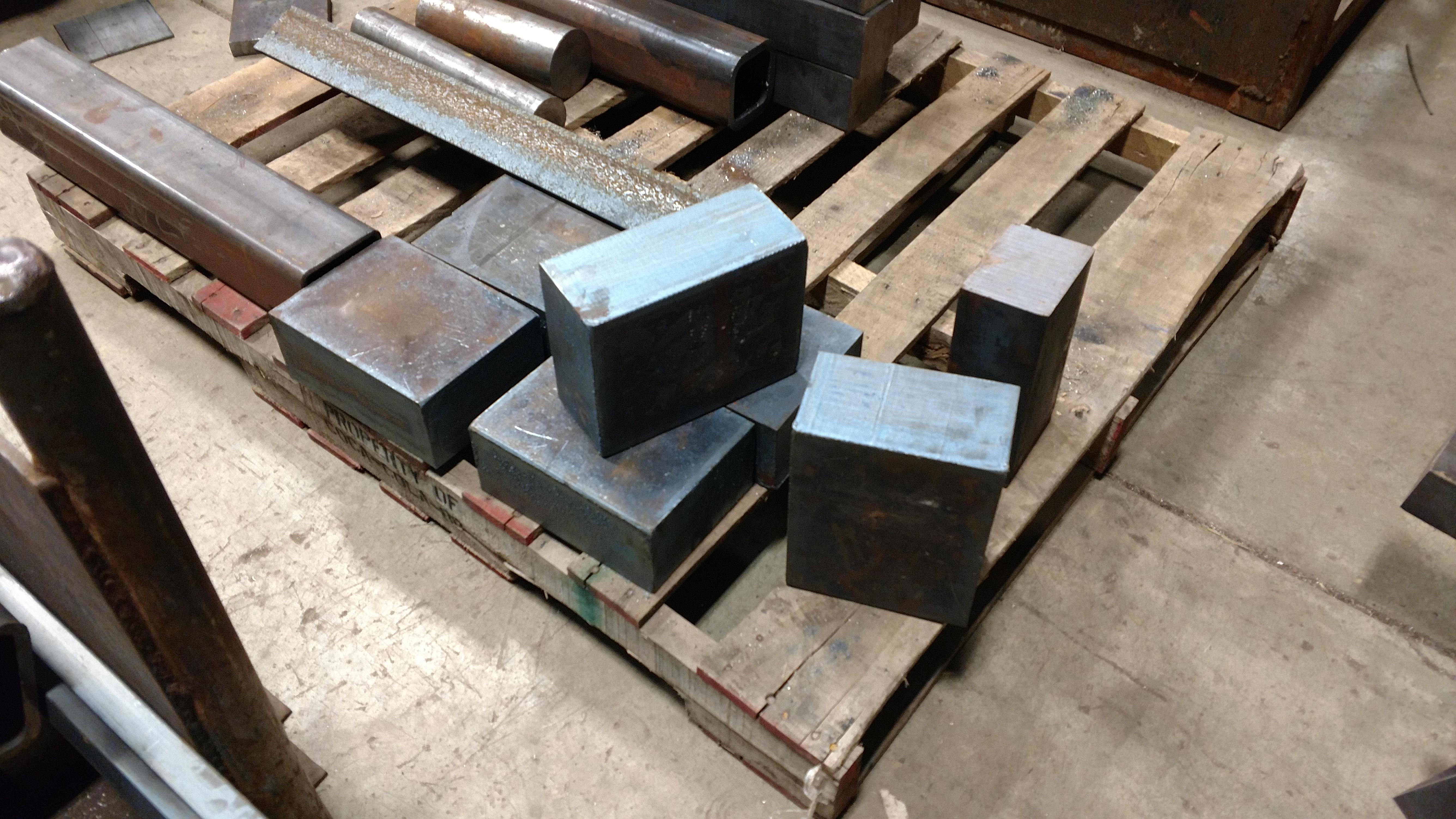 Starter anvils, Albany steel in upstate NY. They weigh 50lb and they sell these as cutoffs for