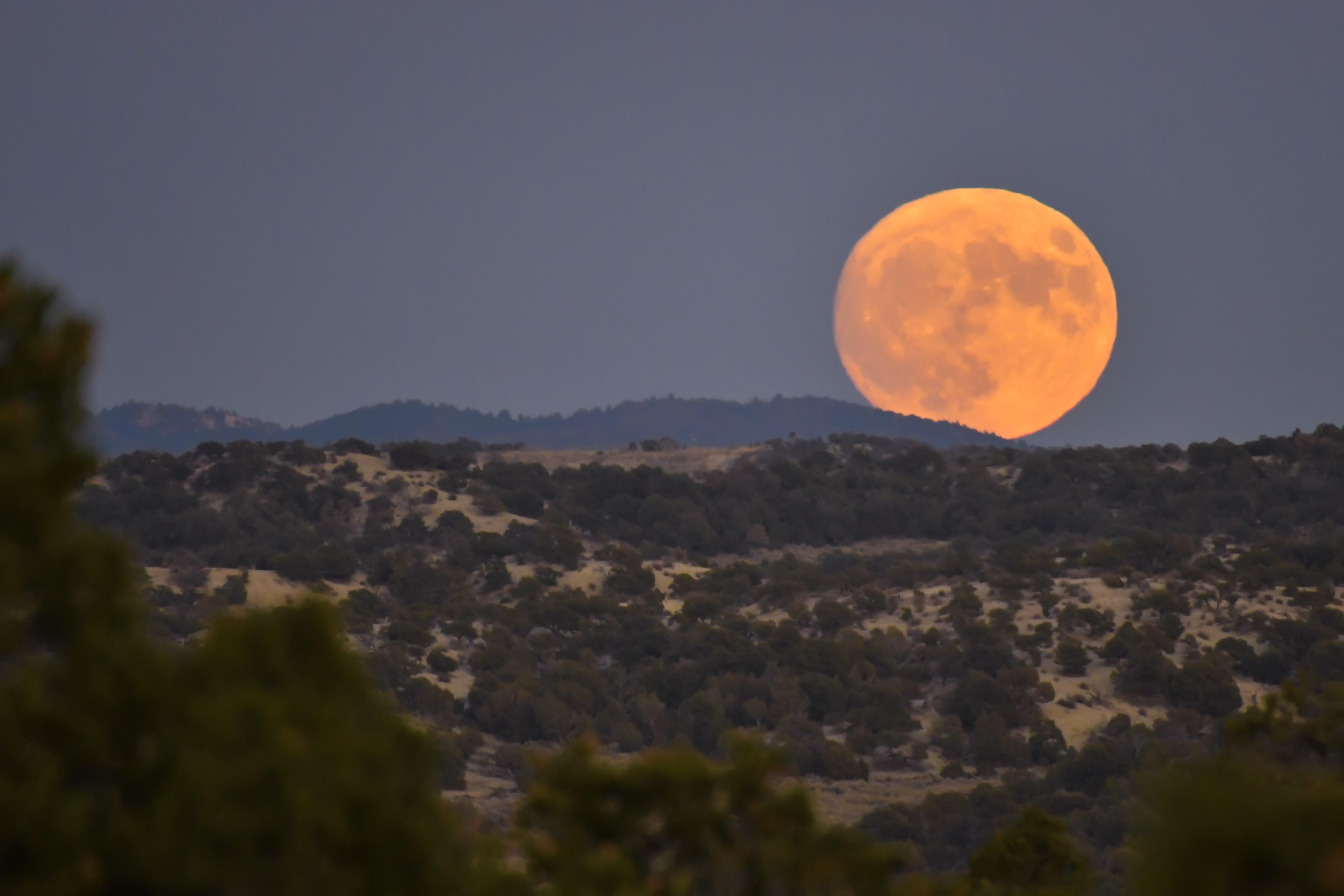 The moon rising over the book cliffs in eastern Utah! r/Utah