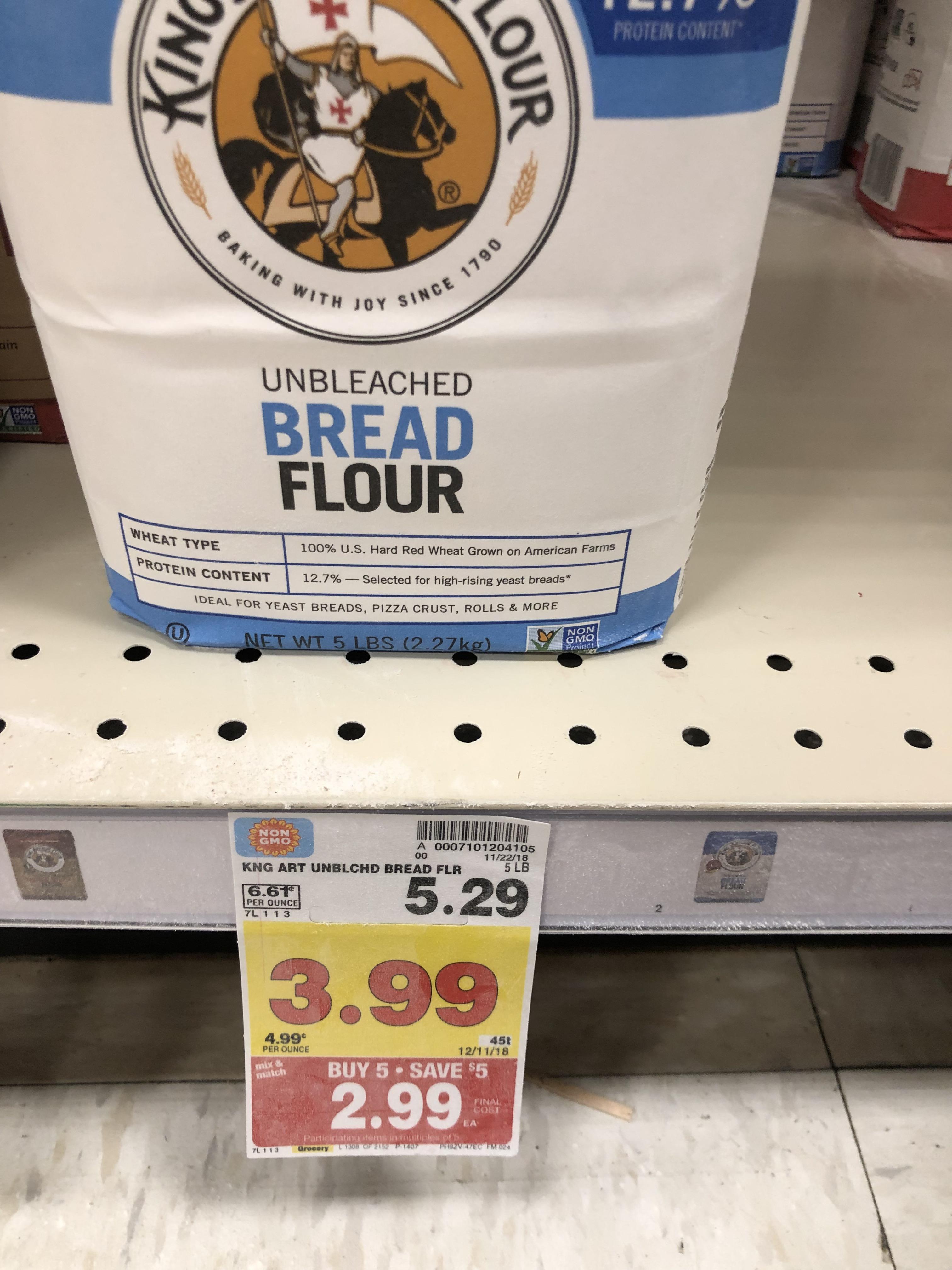 King Arthur Flour on sale at Fred Meyers. Now I have 25lbs of Bread