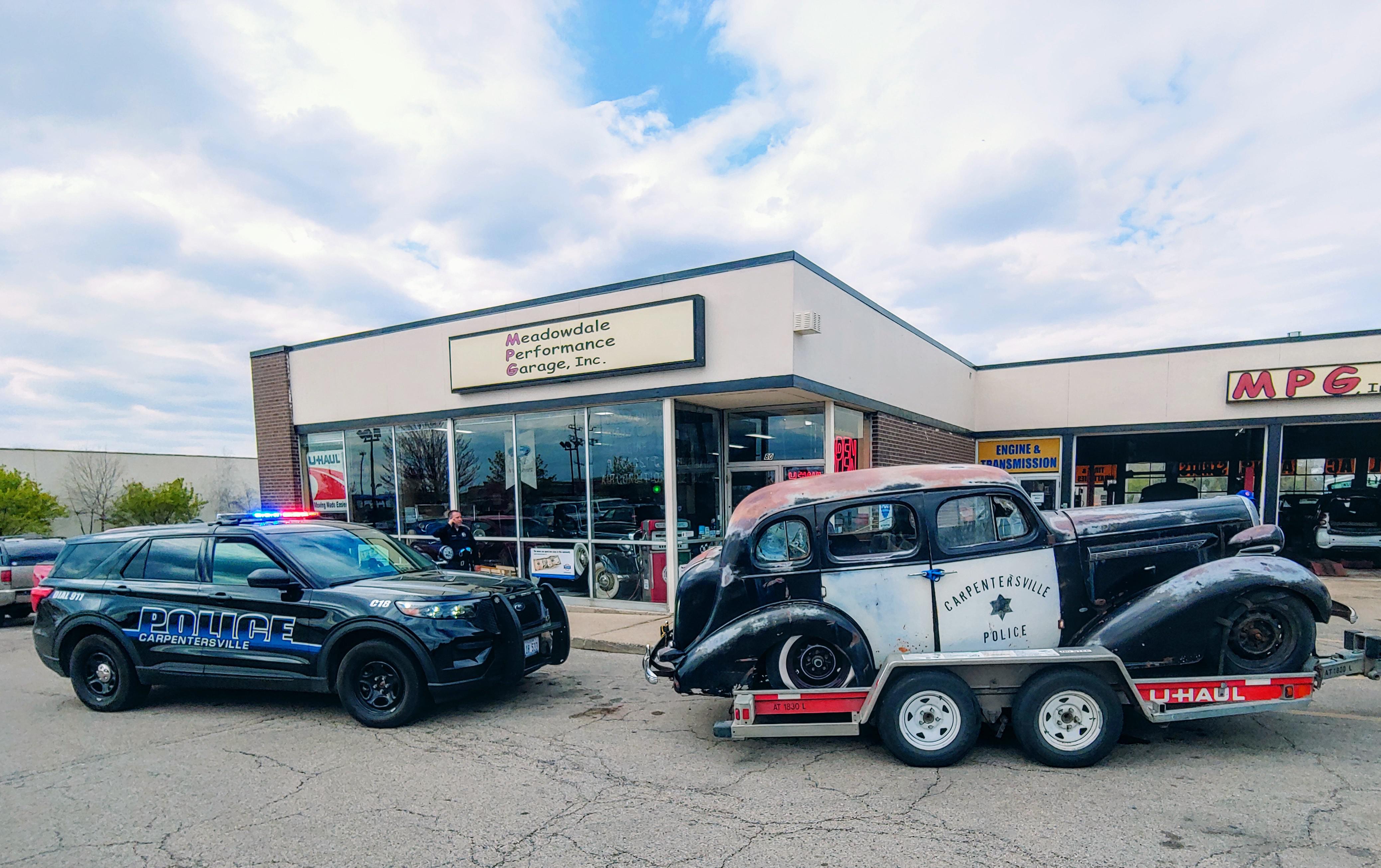 A 1936 Buick Carpentersville Police Car makes it back home to Carpentersville in 2021 r/pics