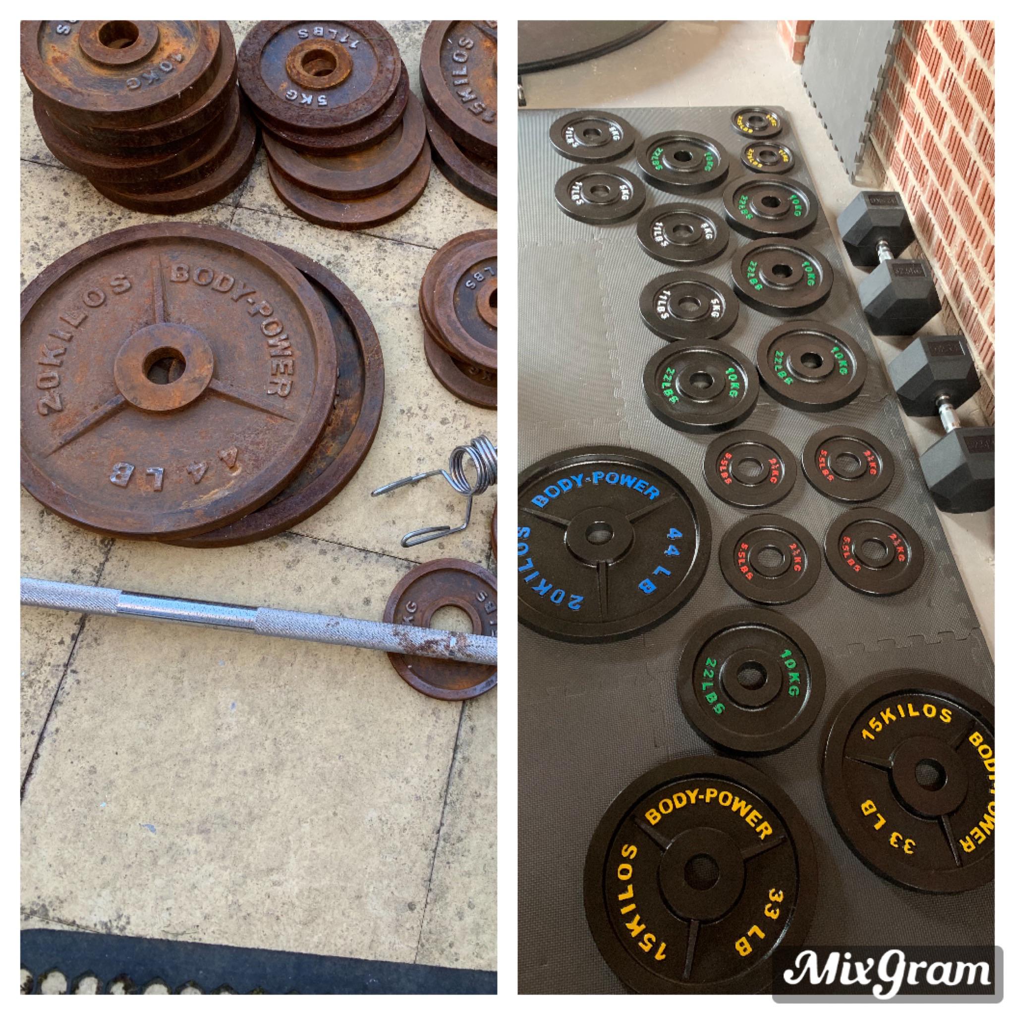 Another rusty weight restoration r/homegym