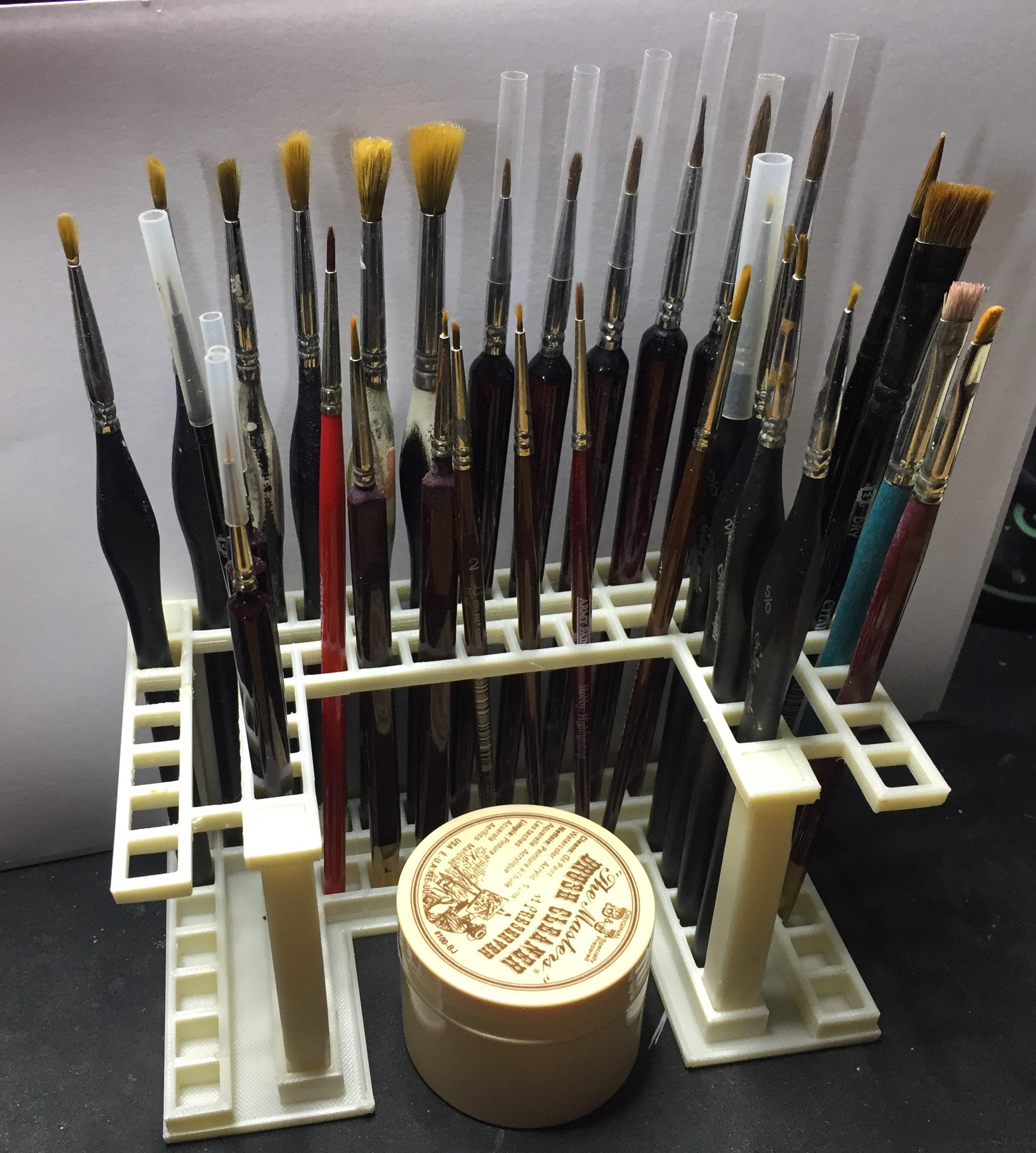 Build an Organized Hobby paintbrush holder. Maybe you can use it too