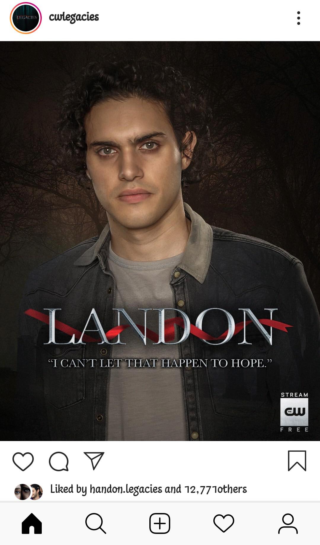 Official poster for Landon for s4 r/LegaciesCW