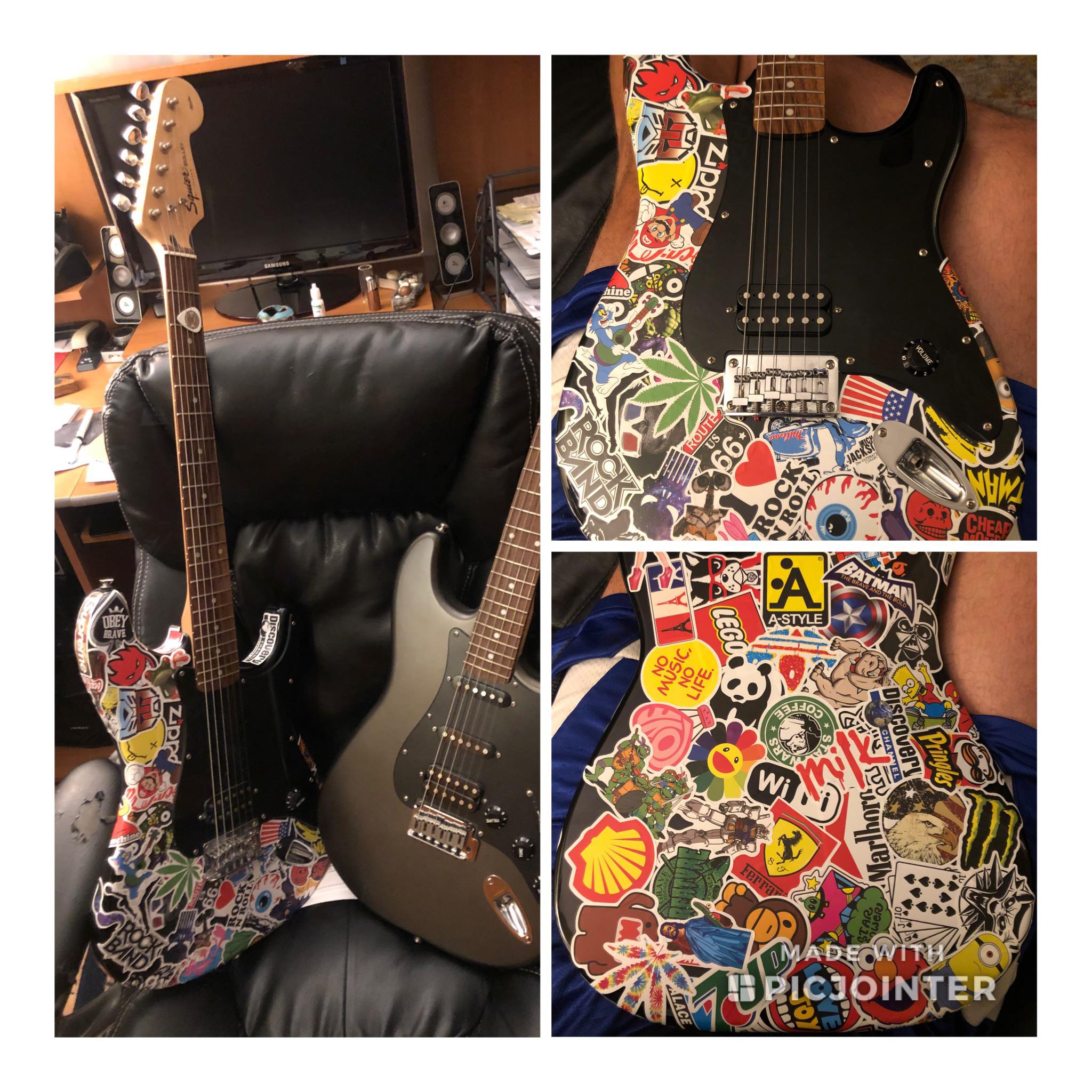 You asked for stickers? r/guitars