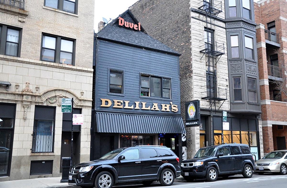 Delilah's, a bar in Chicago, which was the inspiration for the title of
