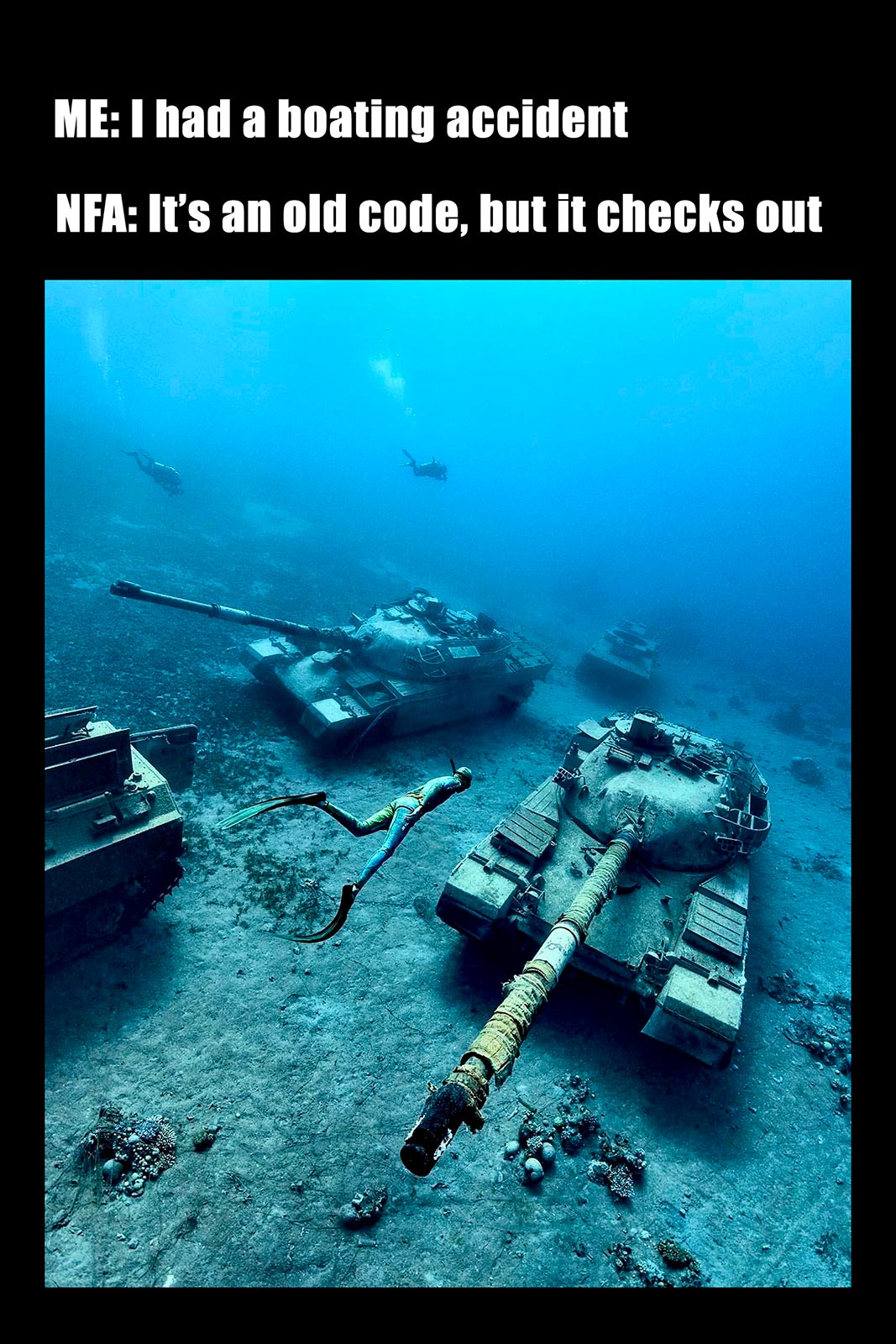 There's been a boating accident... r/GunMemes